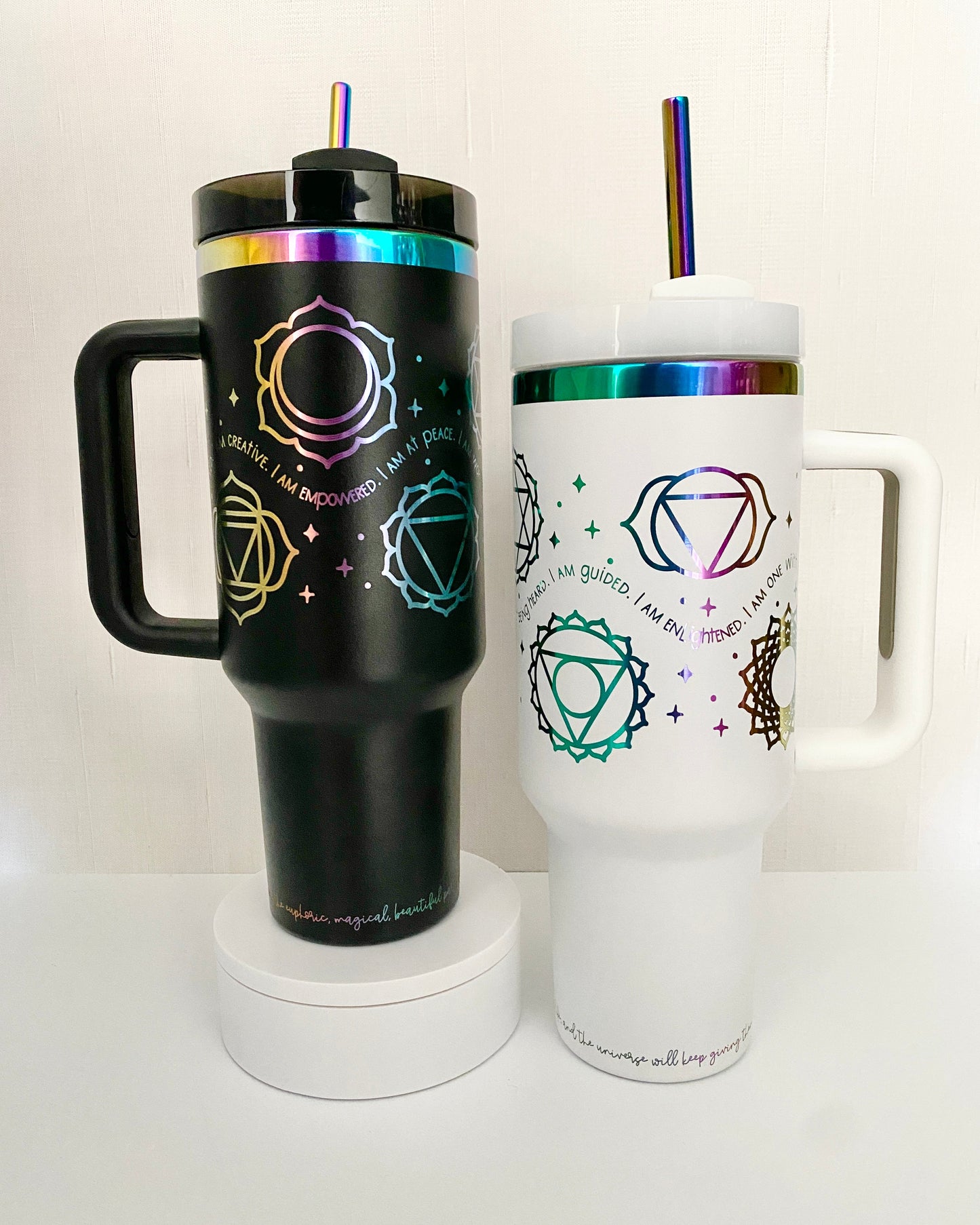 Chakra Affirmation 40 oz tumbler