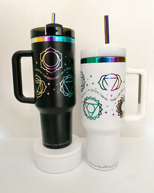 Chakra Affirmation 40 oz tumbler