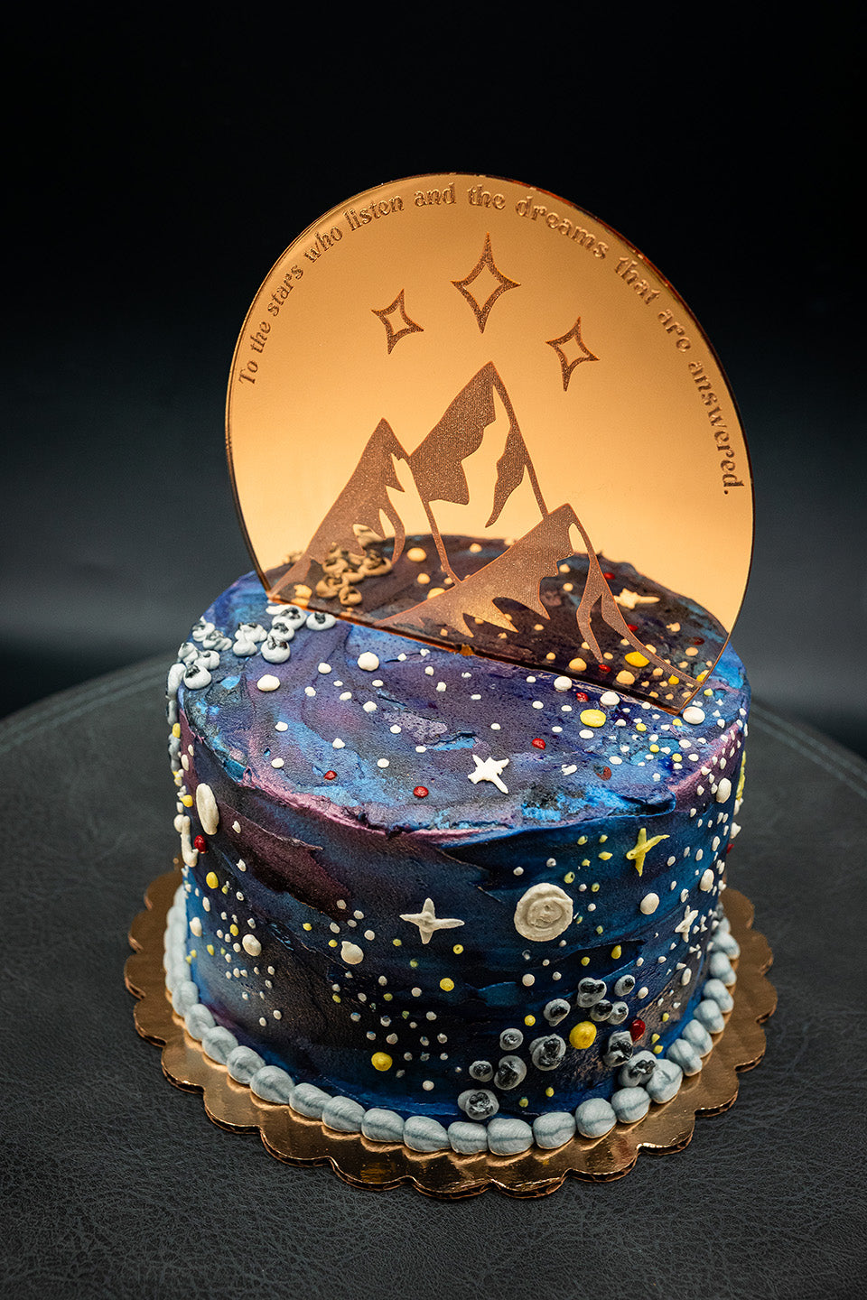 Sacred Mountain ACOTAR cake topper