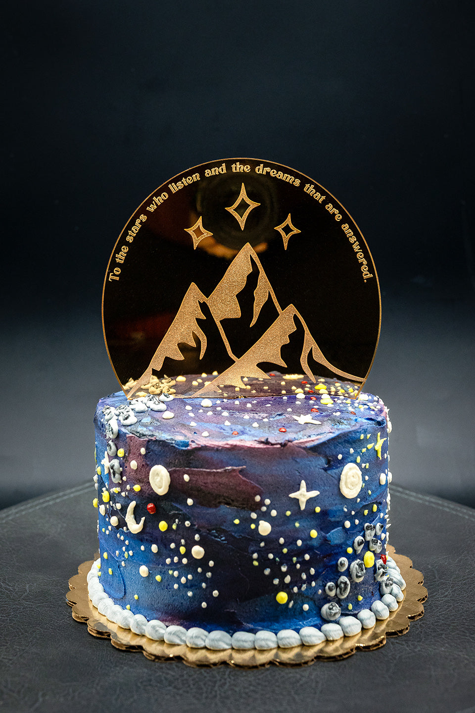 Sacred Mountain ACOTAR cake topper