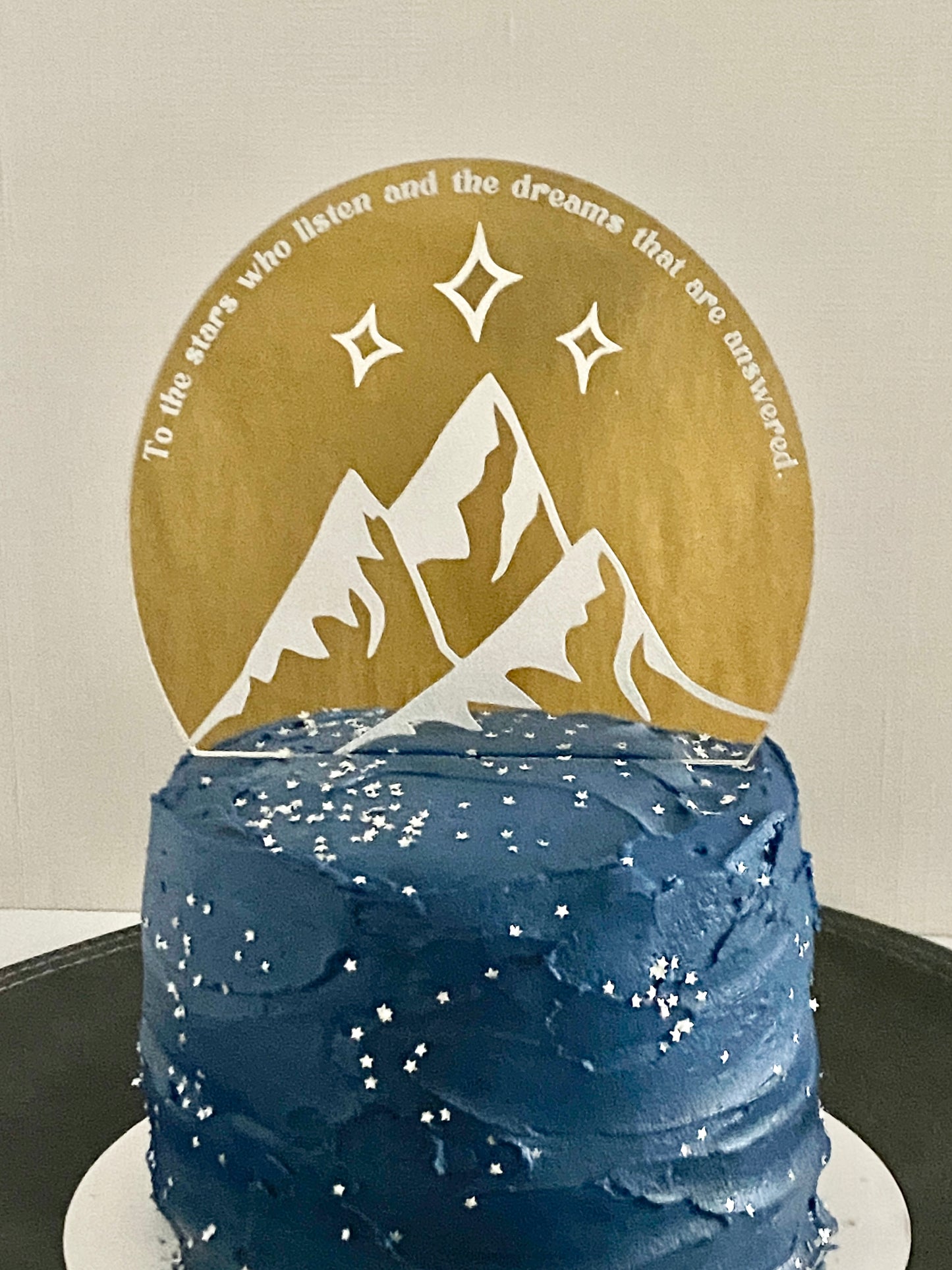 Sacred Mountain ACOTAR cake topper