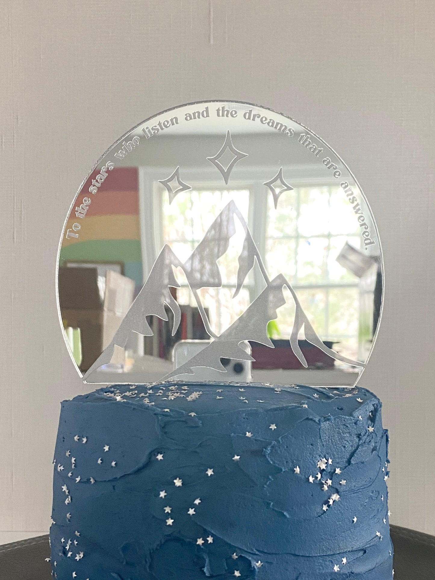 Sacred Mountain ACOTAR cake topper