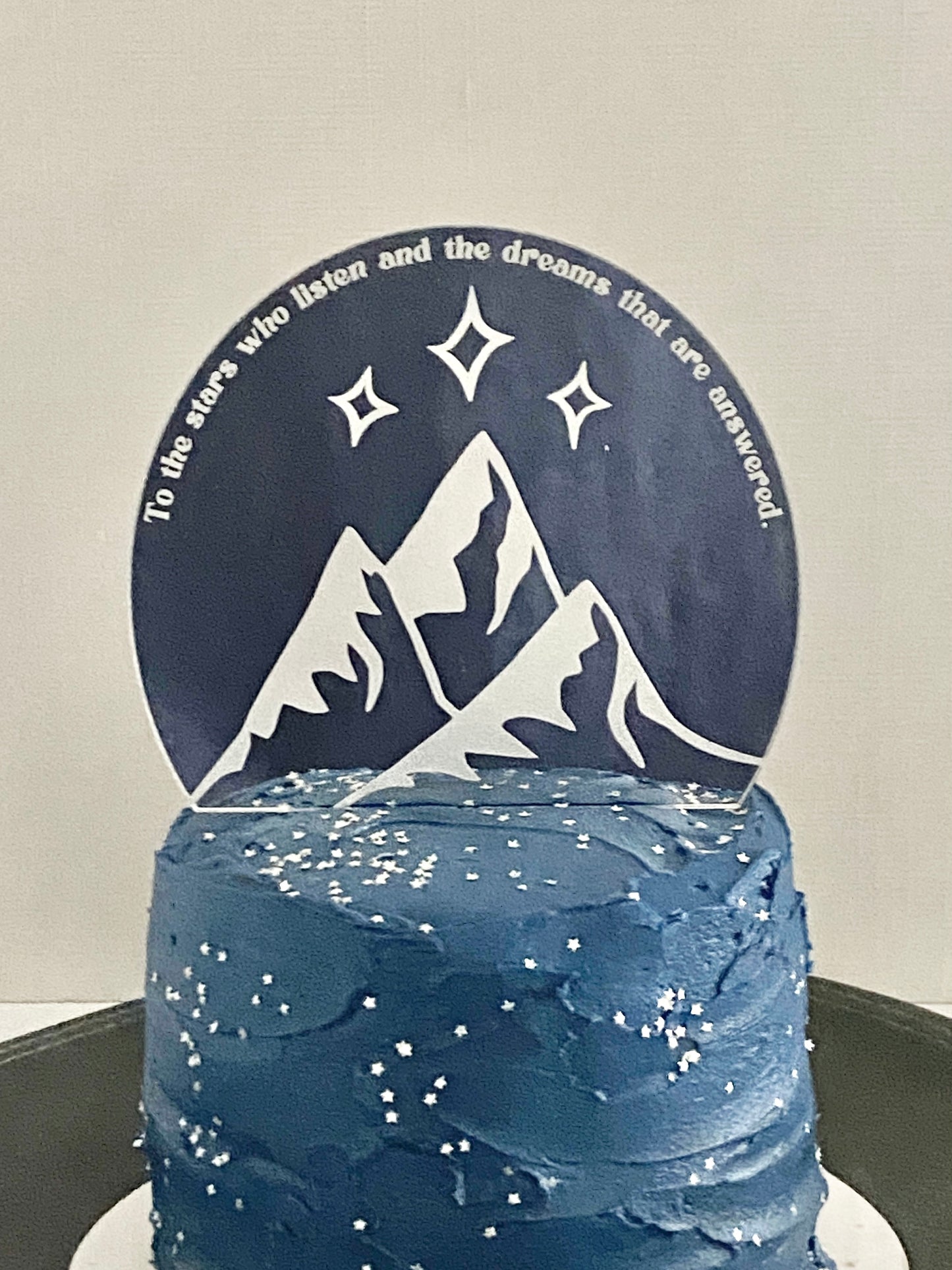 Sacred Mountain ACOTAR cake topper
