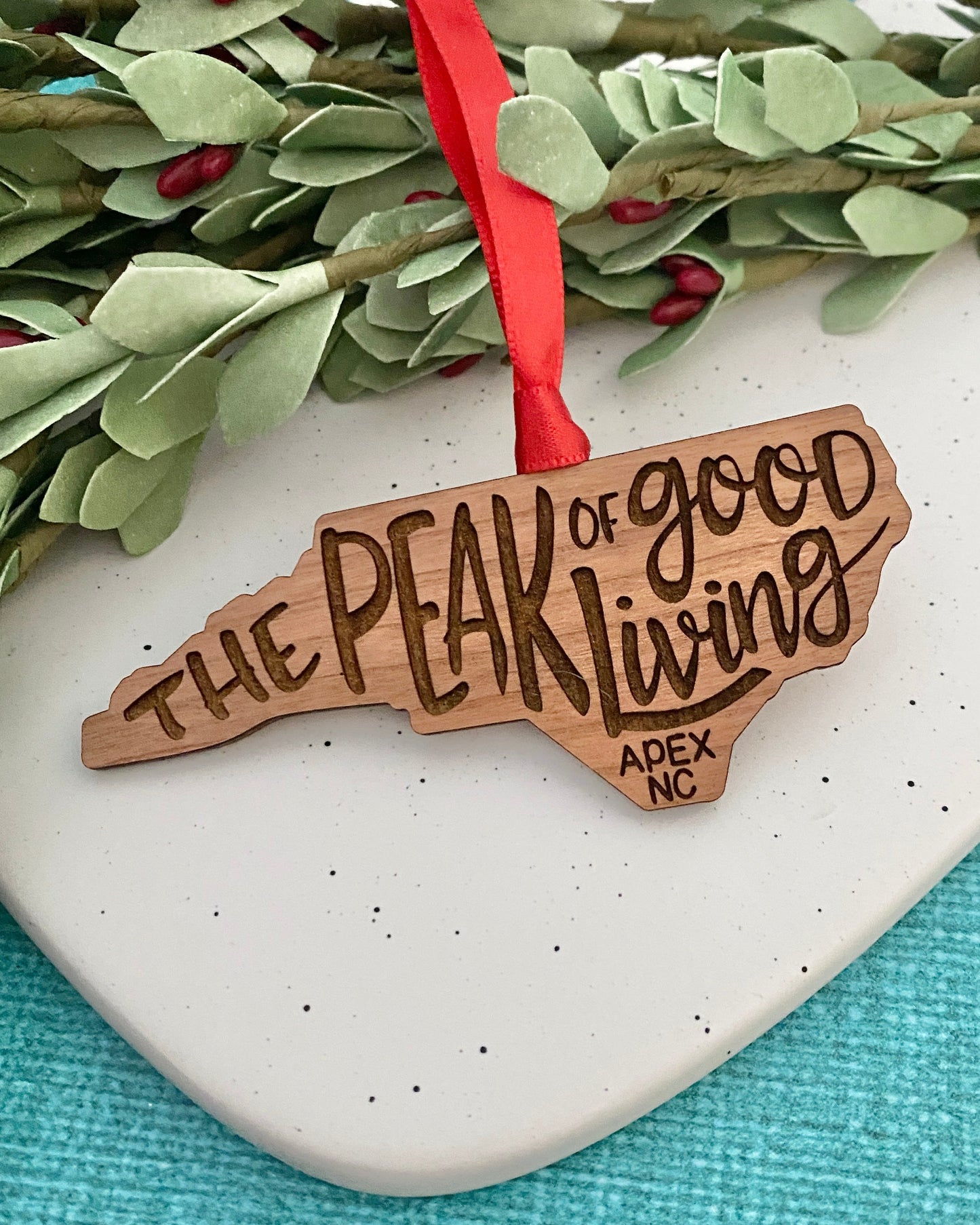 Apex NC Peak of Good Living ornament