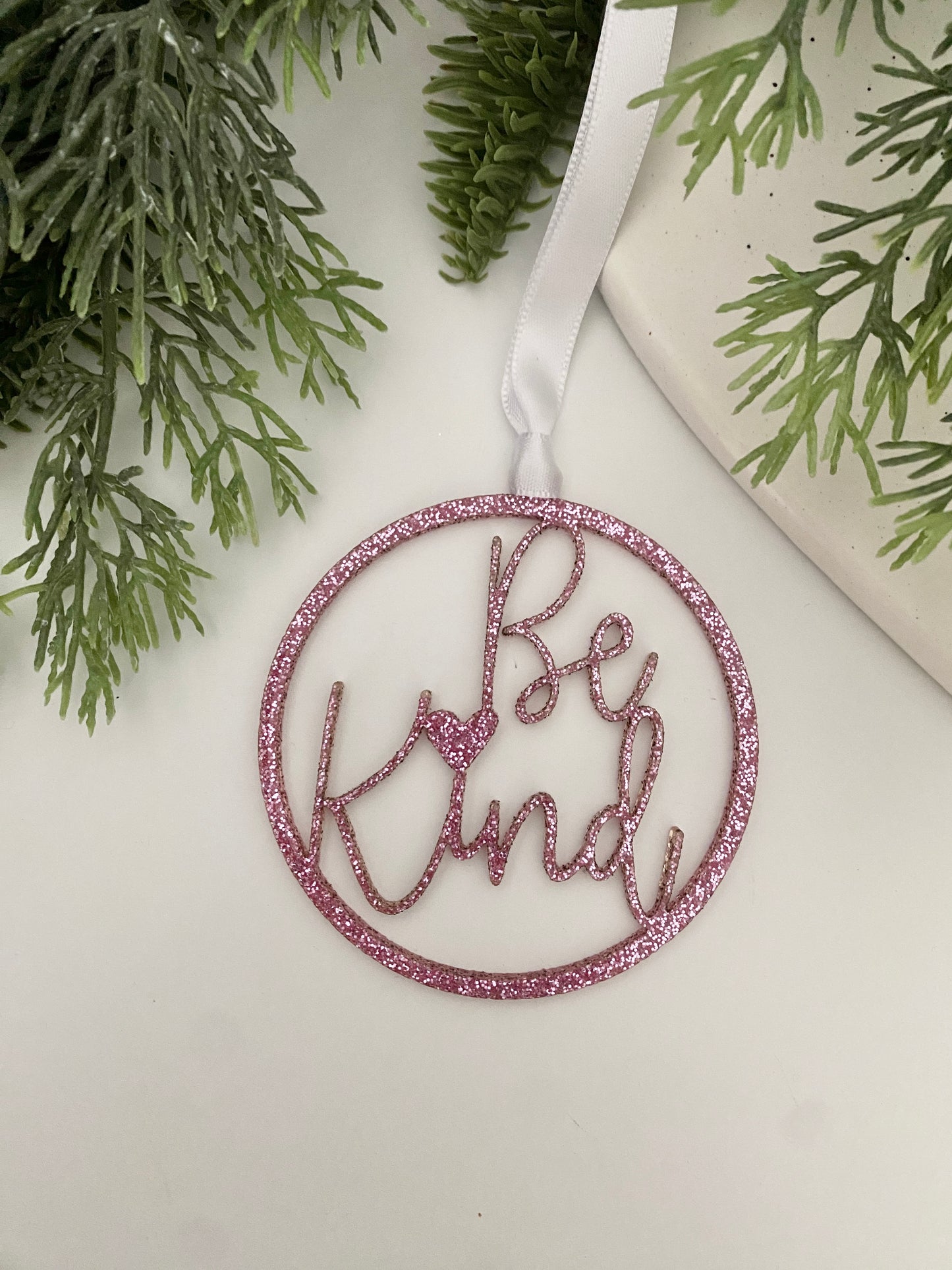 Be Kind acrylic ornament