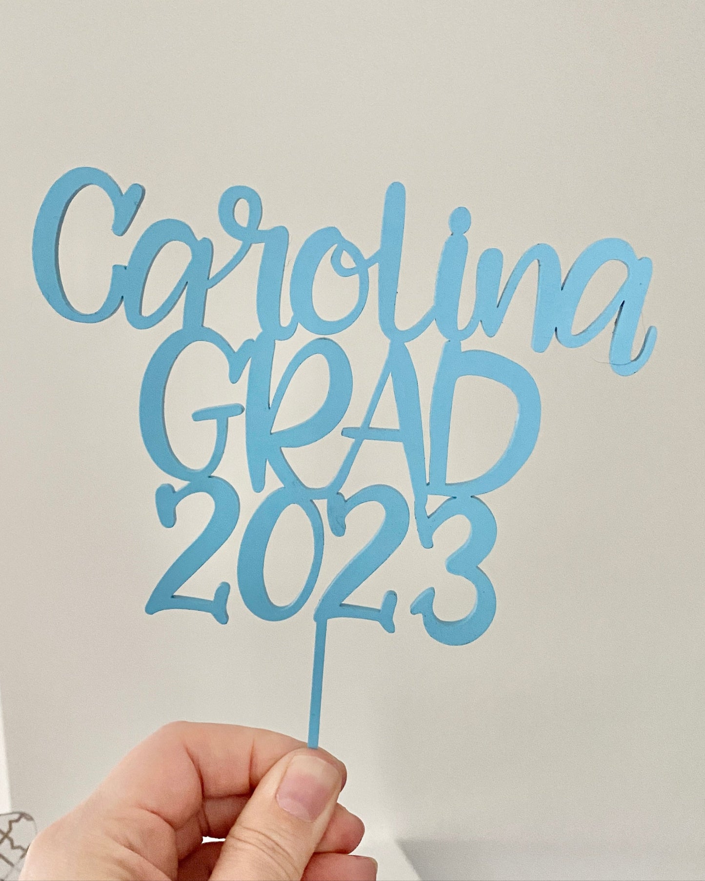 Carolina Grad Cake Topper