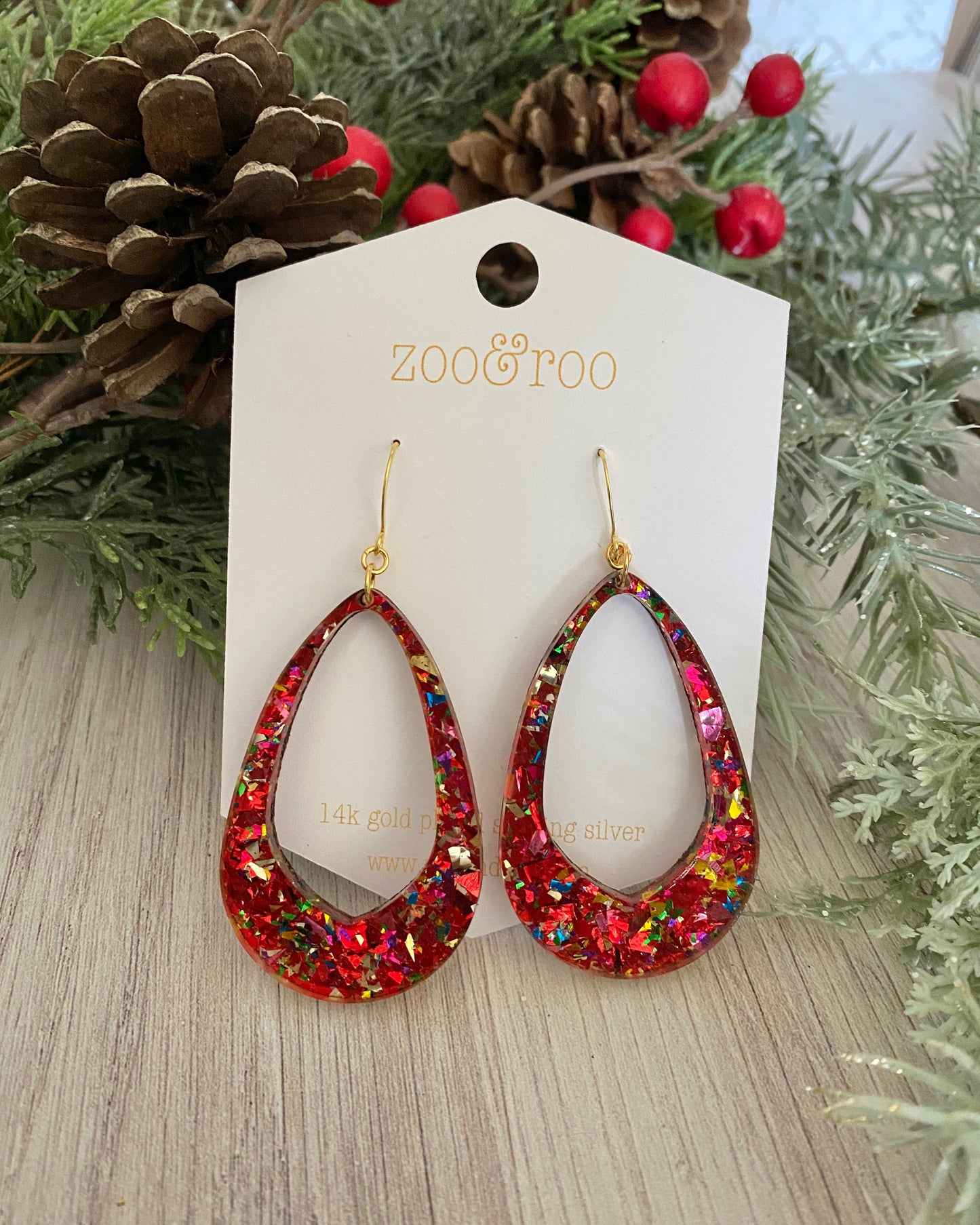 Christmas Party Olivia Teardrop Earrings