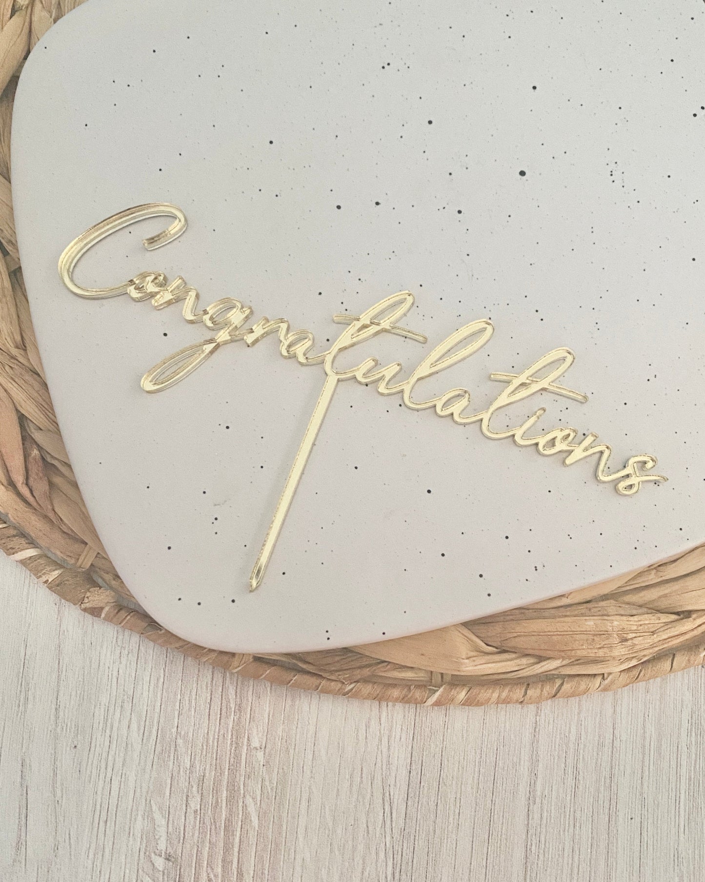 Congratulations Cake Topper