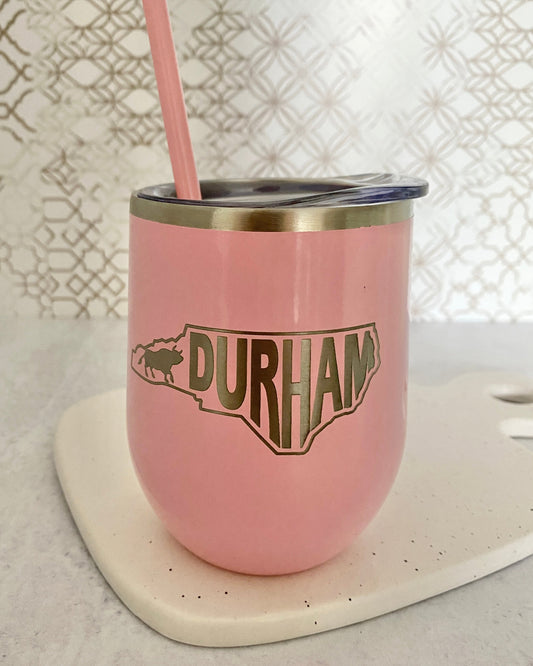 Durham NC wine tumbler