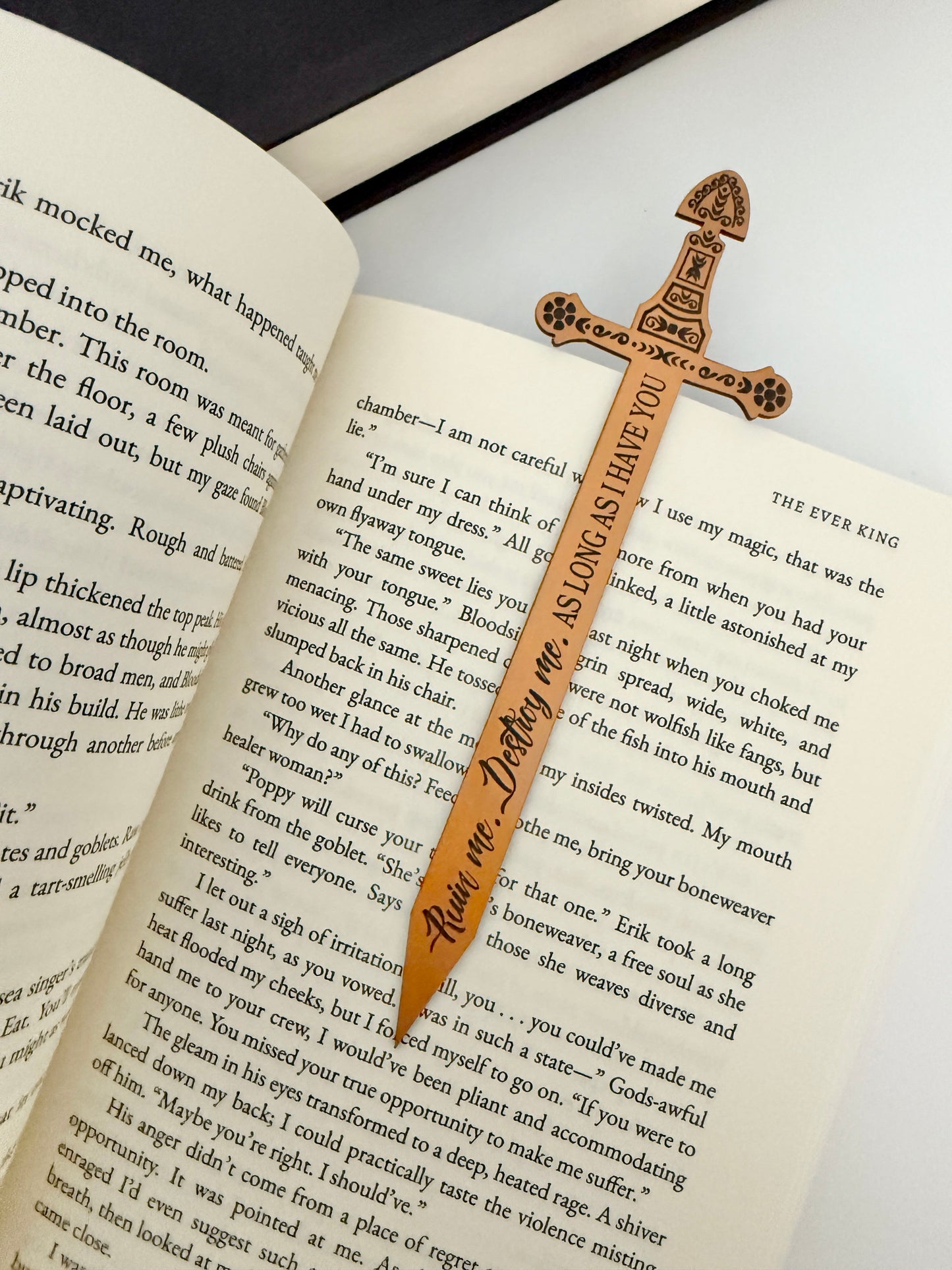 The Ever King sword bookmark