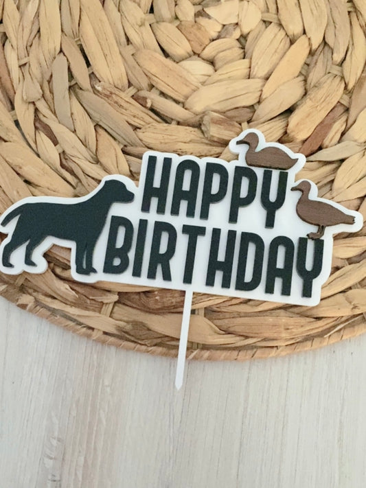 Hunting Theme Birthday Cake Topper