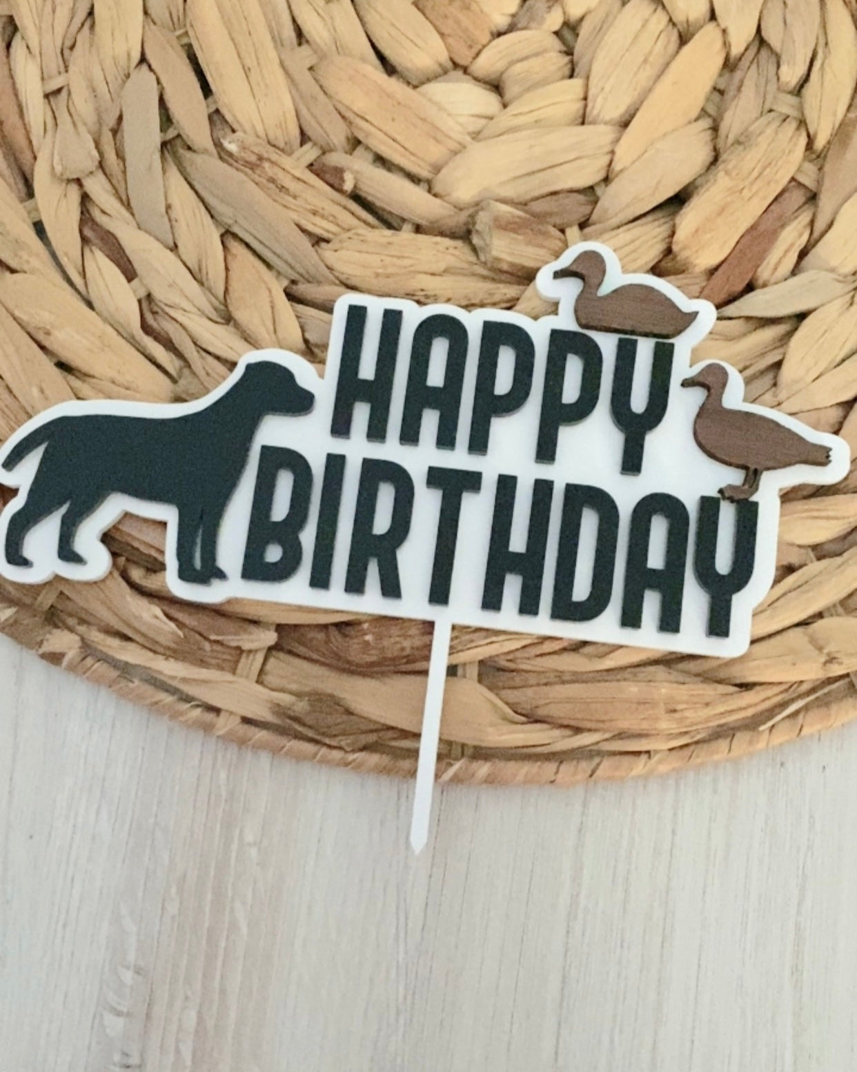 Hunting Theme Birthday Cake Topper