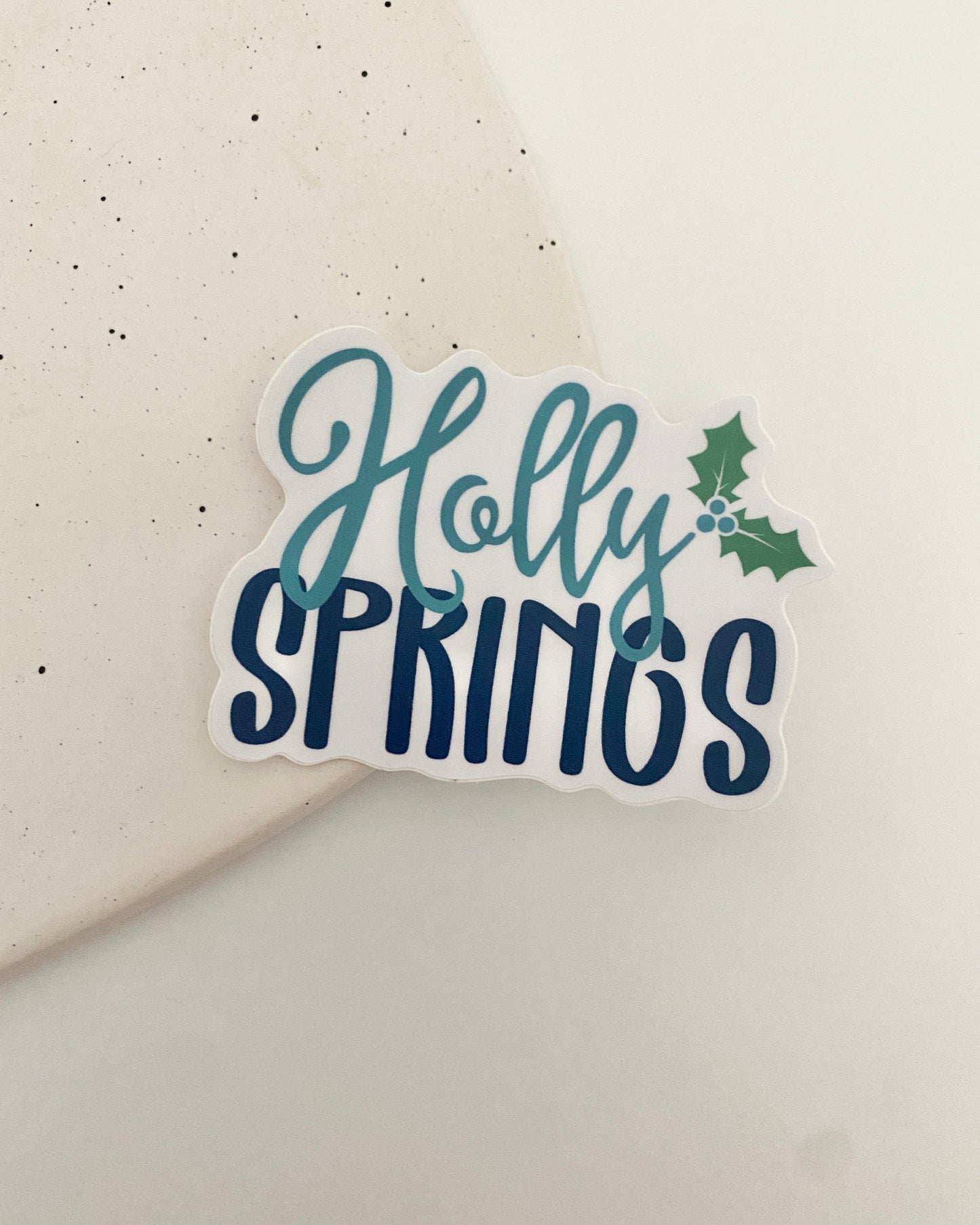 Holly Springs holly sticker
