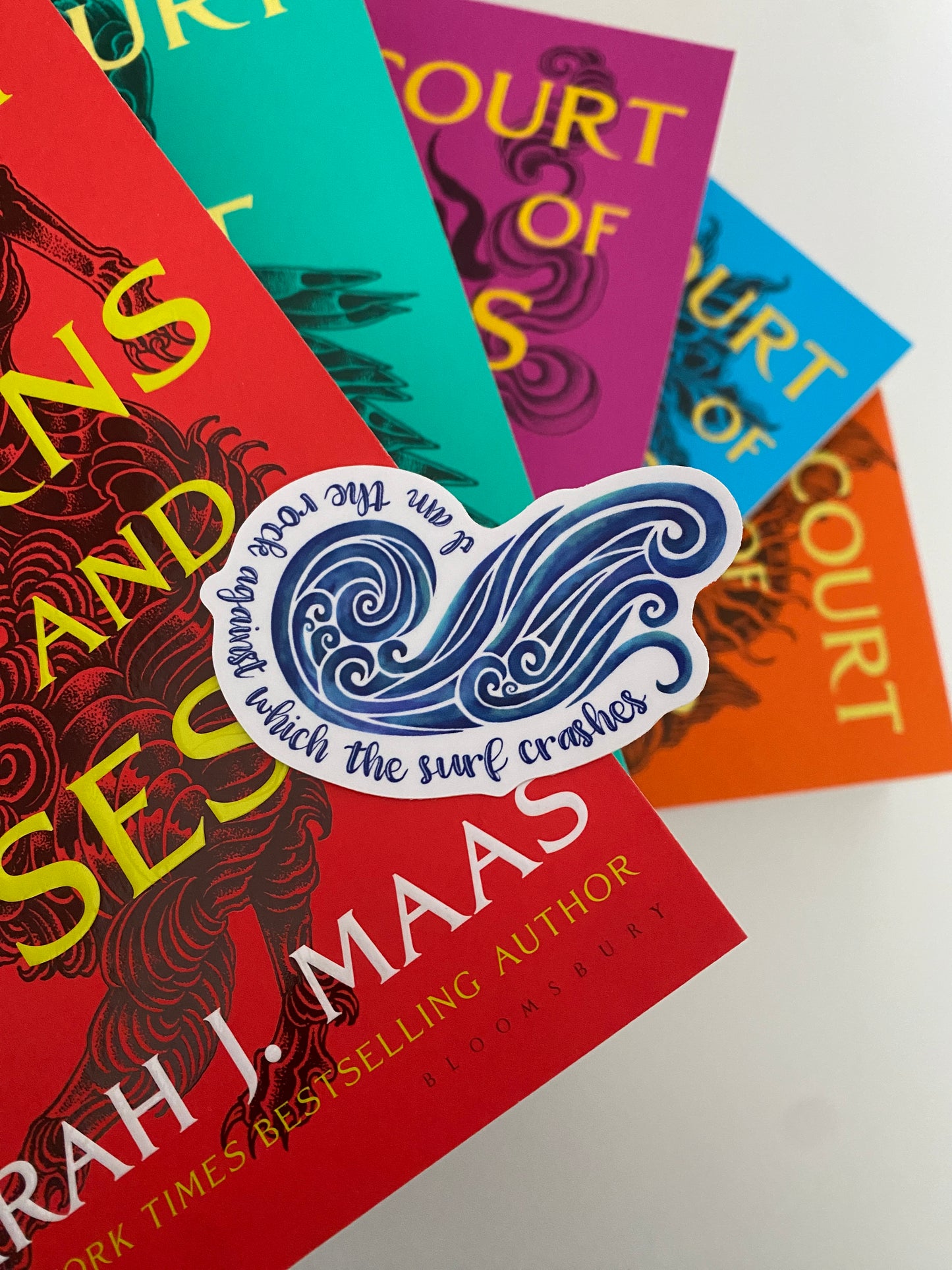 Nesta's wave sticker “I am the rock” ACOTAR