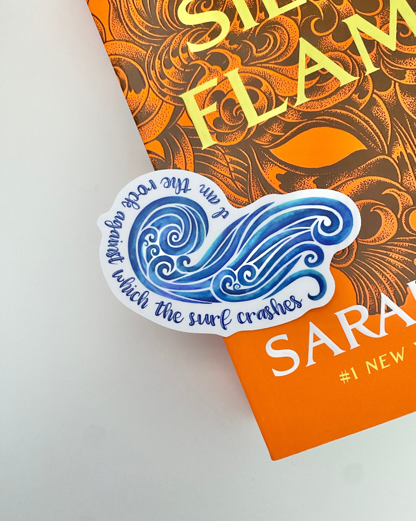 Nesta's wave sticker “I am the rock” ACOTAR