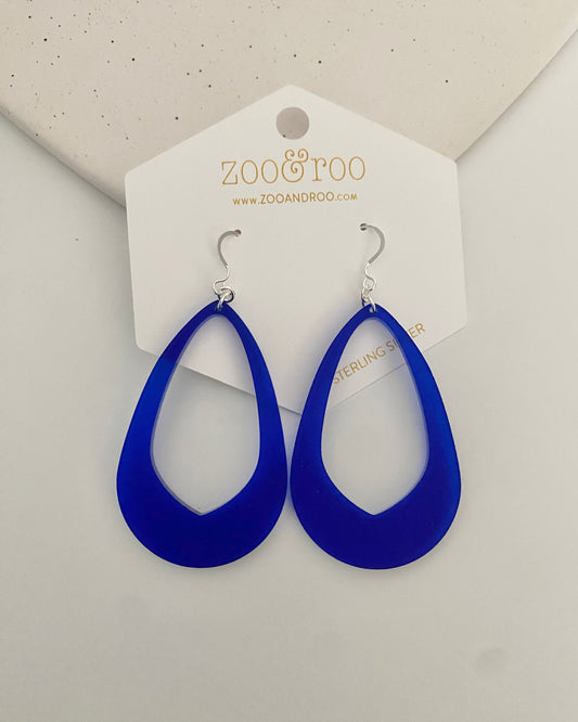 Olivia Frosted Teardrop Earrings