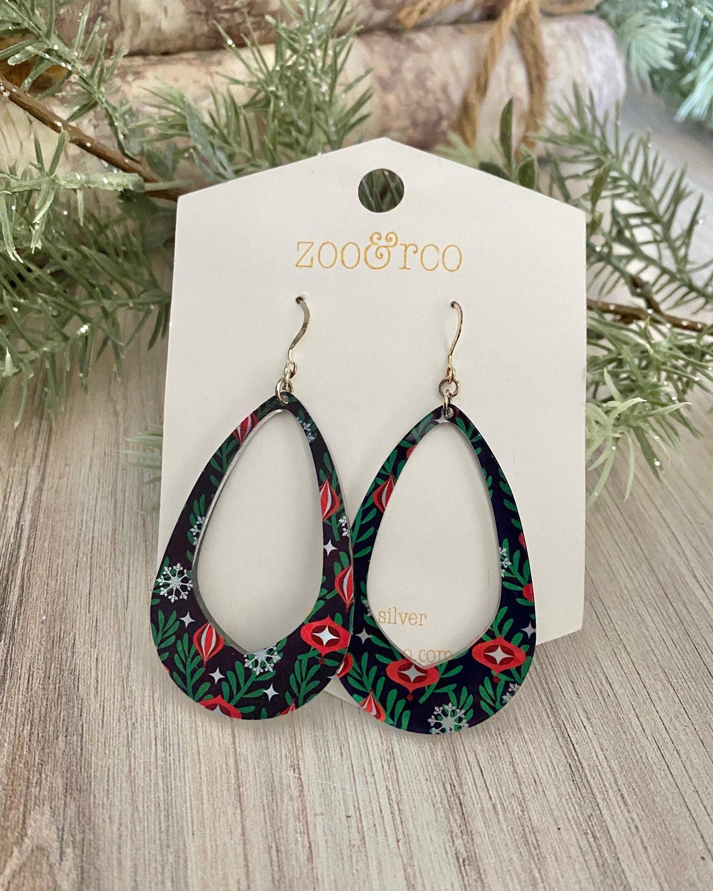 Christmas Ornaments Olivia Teardrop Earrings