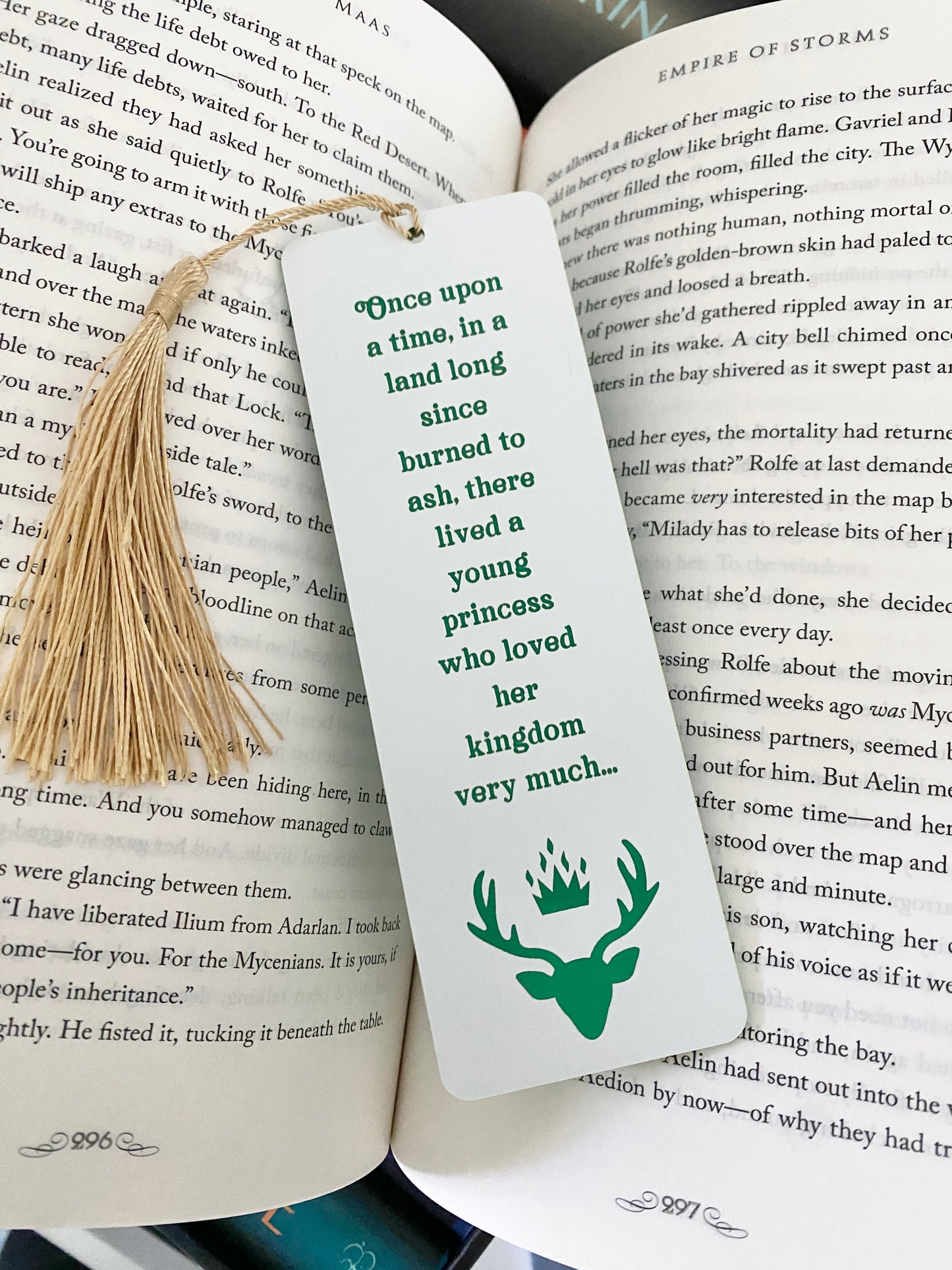 Once upon a time acrylic bookmark