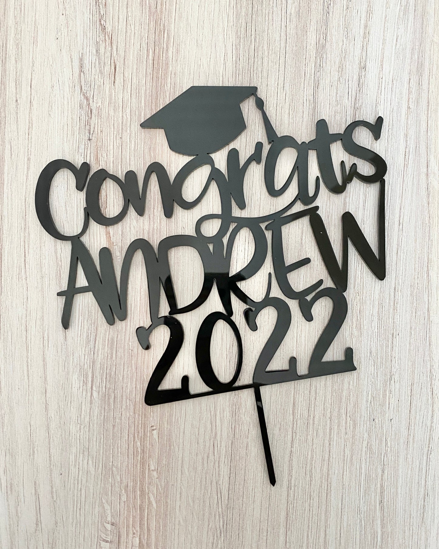 Personalized Graduation Cake Topper
