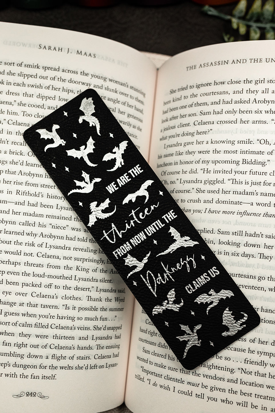 The Thirteen vegan leather bookmark