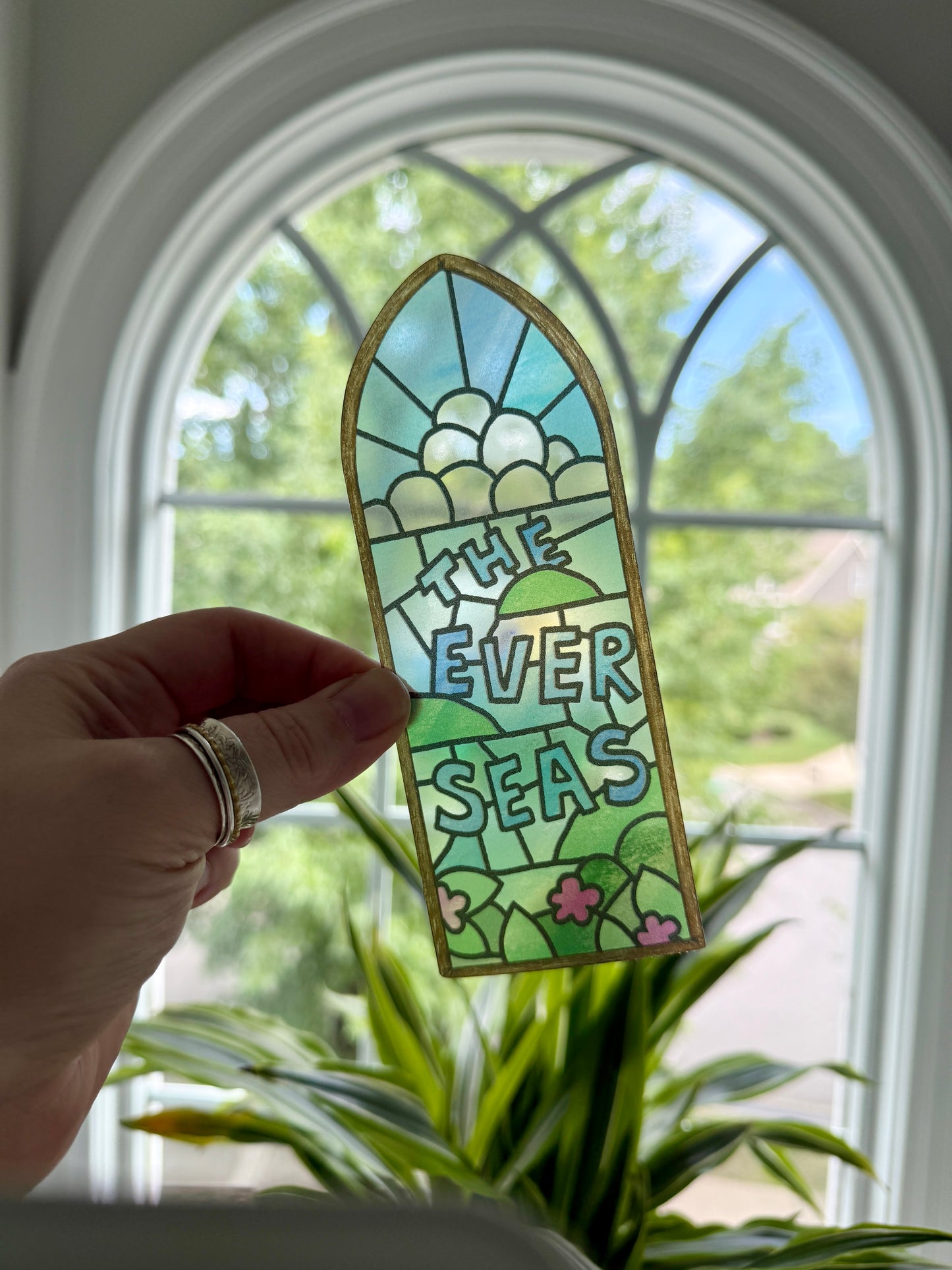 The Ever Seas stained glass bookmark