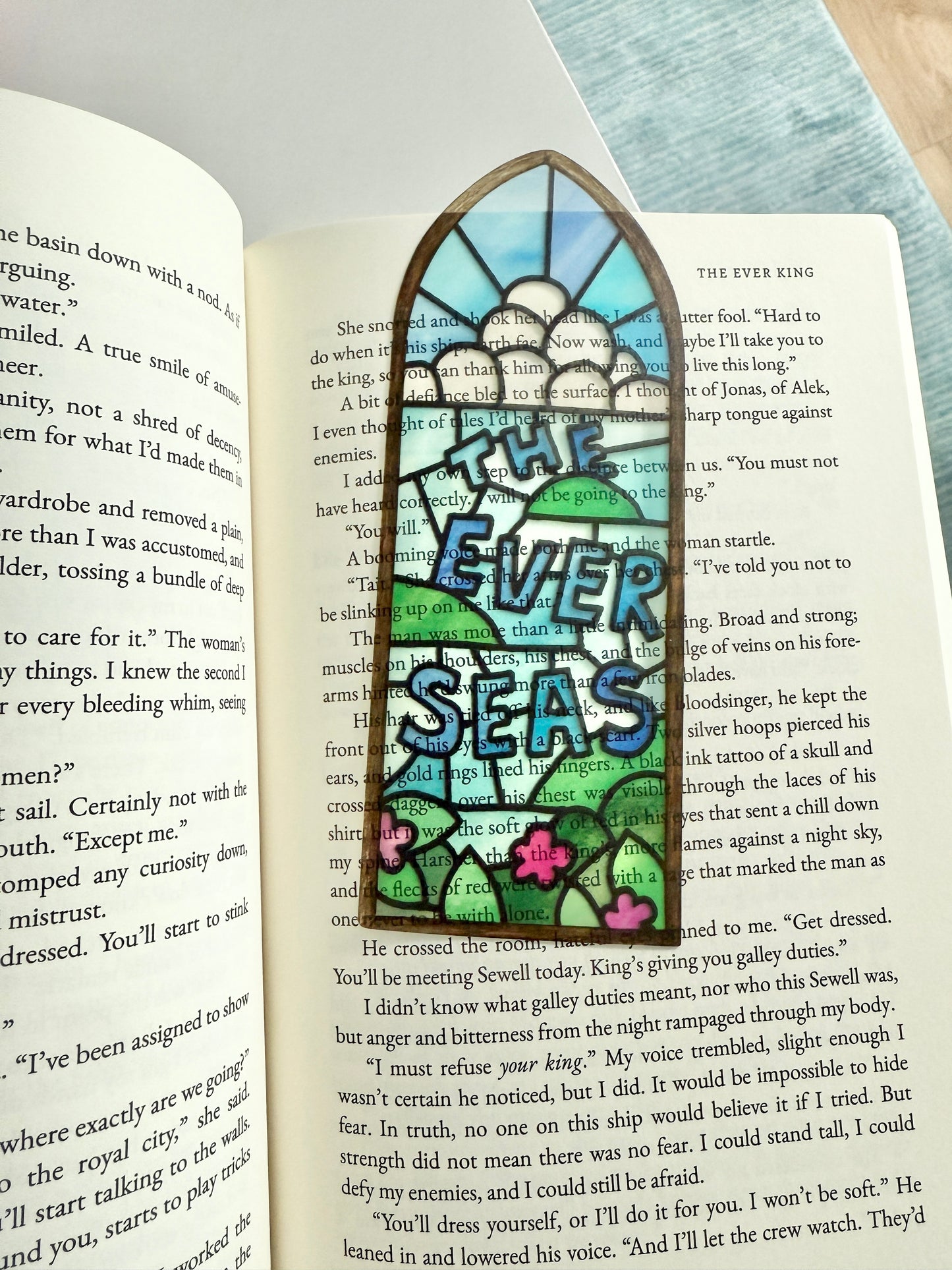 The Ever Seas stained glass bookmark