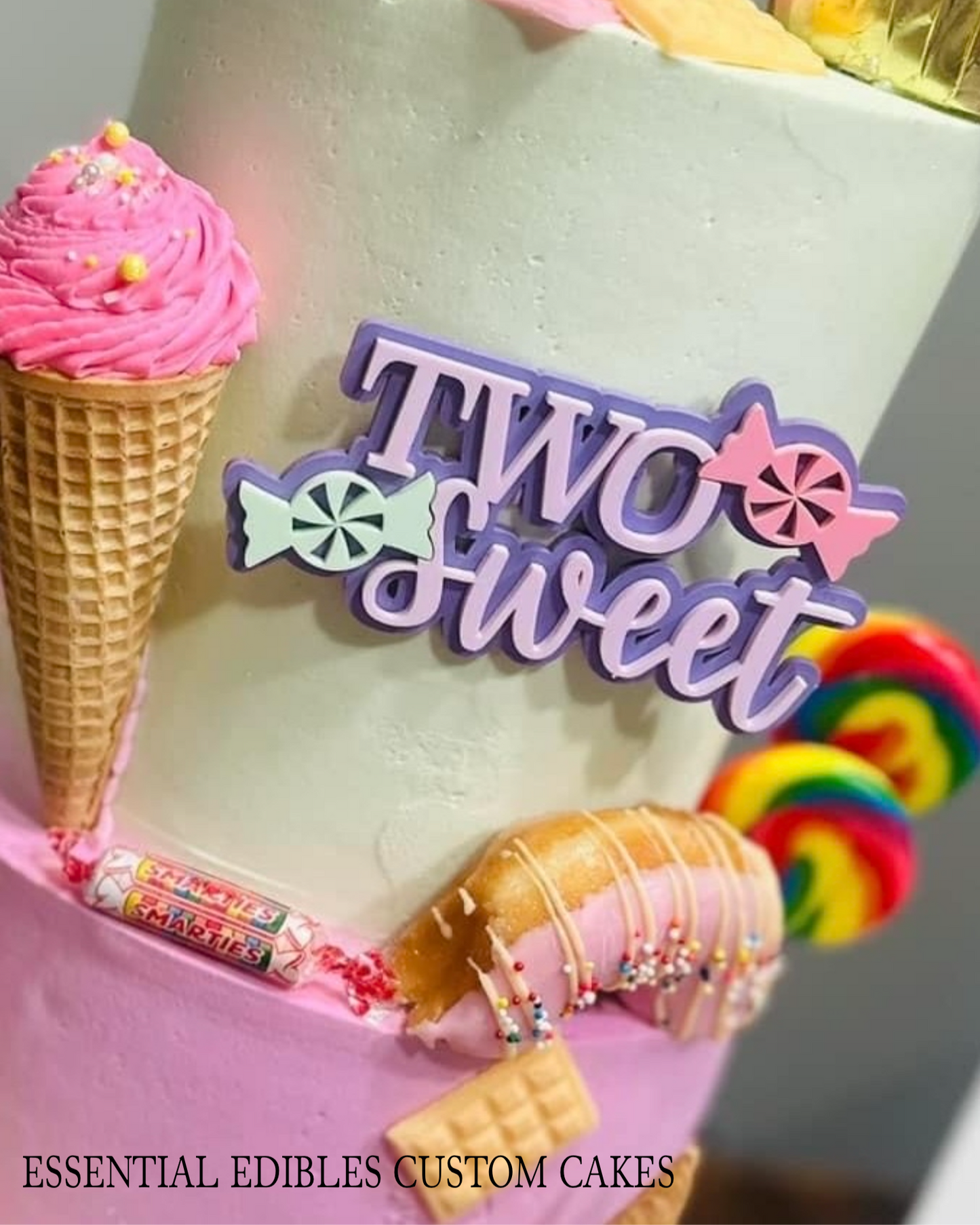 Two Sweet Cake Topper