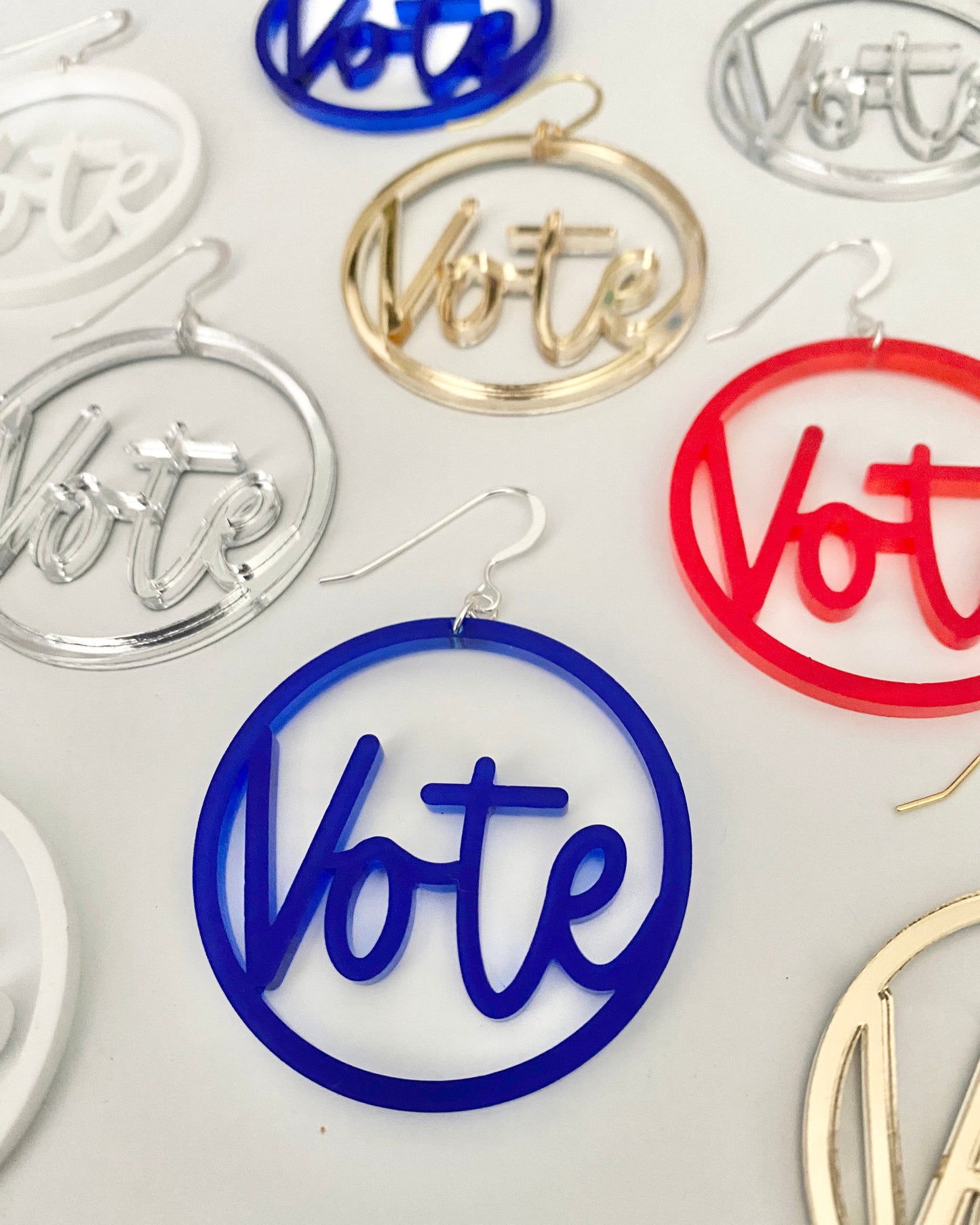 VOTE Acrylic Earrings