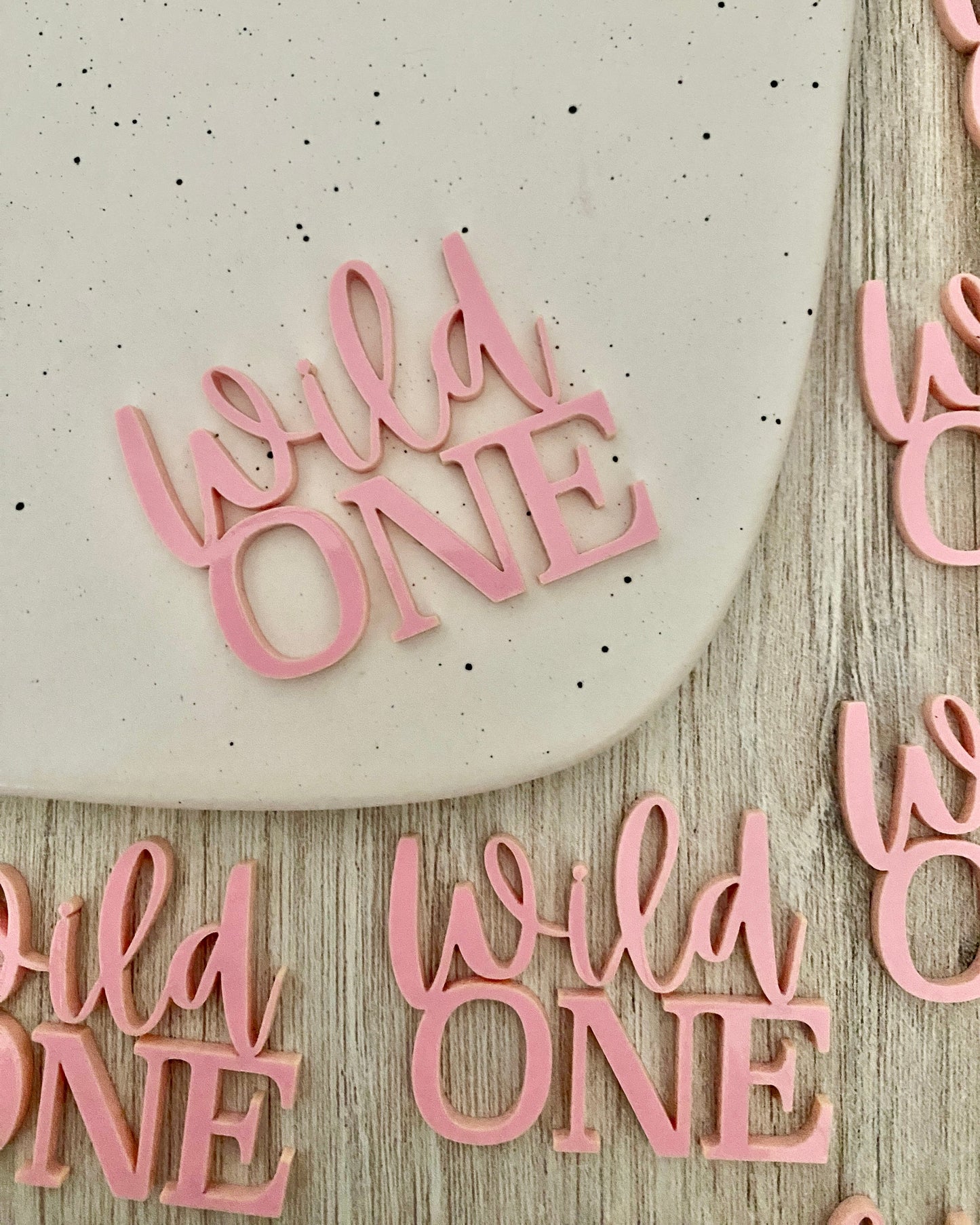 Wild One Cupcake Charms