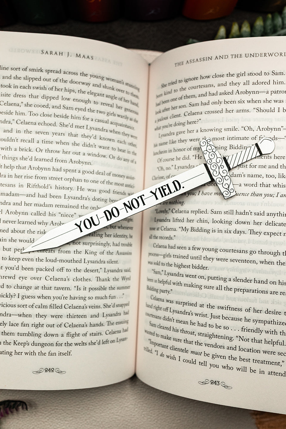 Do not yield sword bookmark