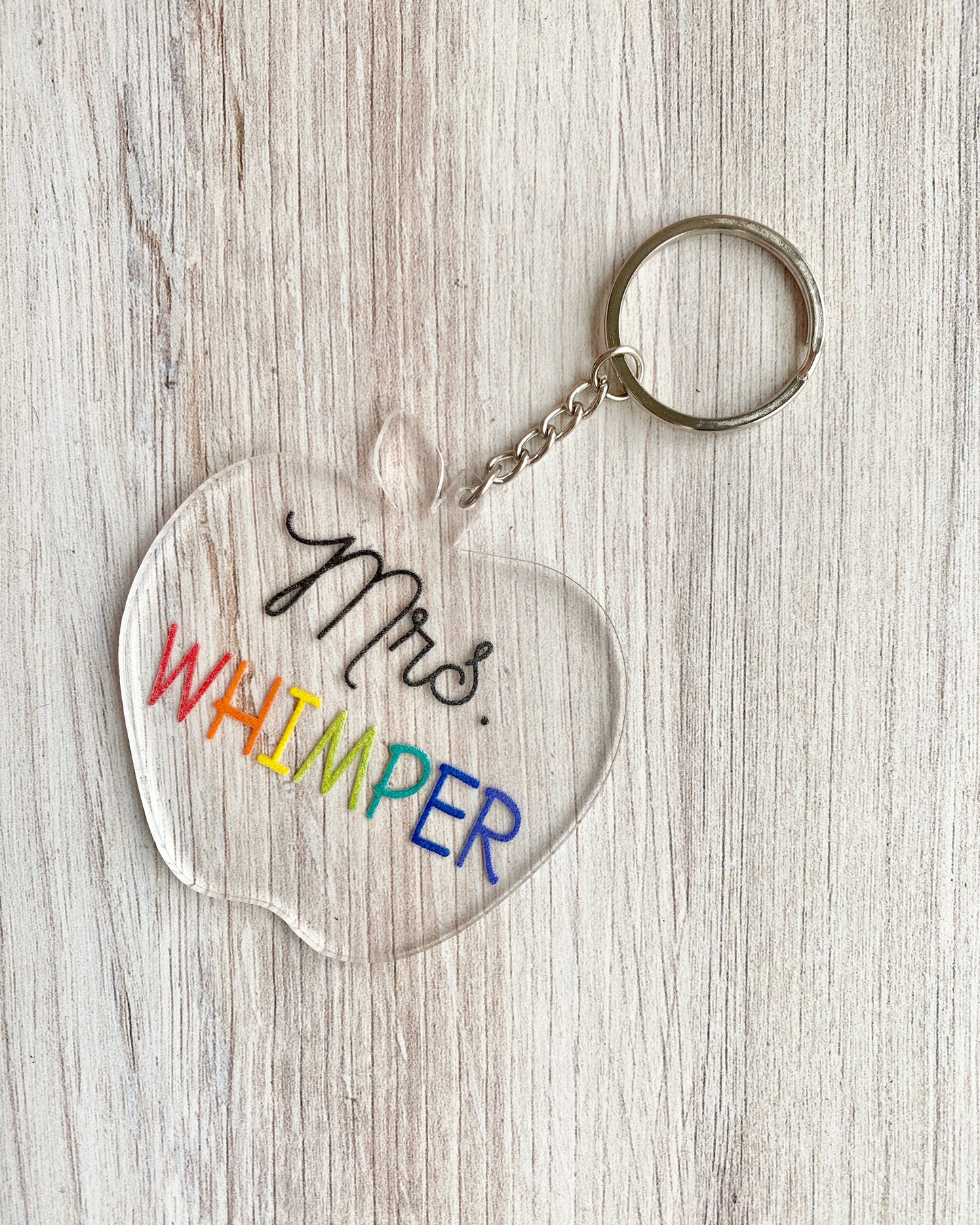 Apple for Teacher Keychain