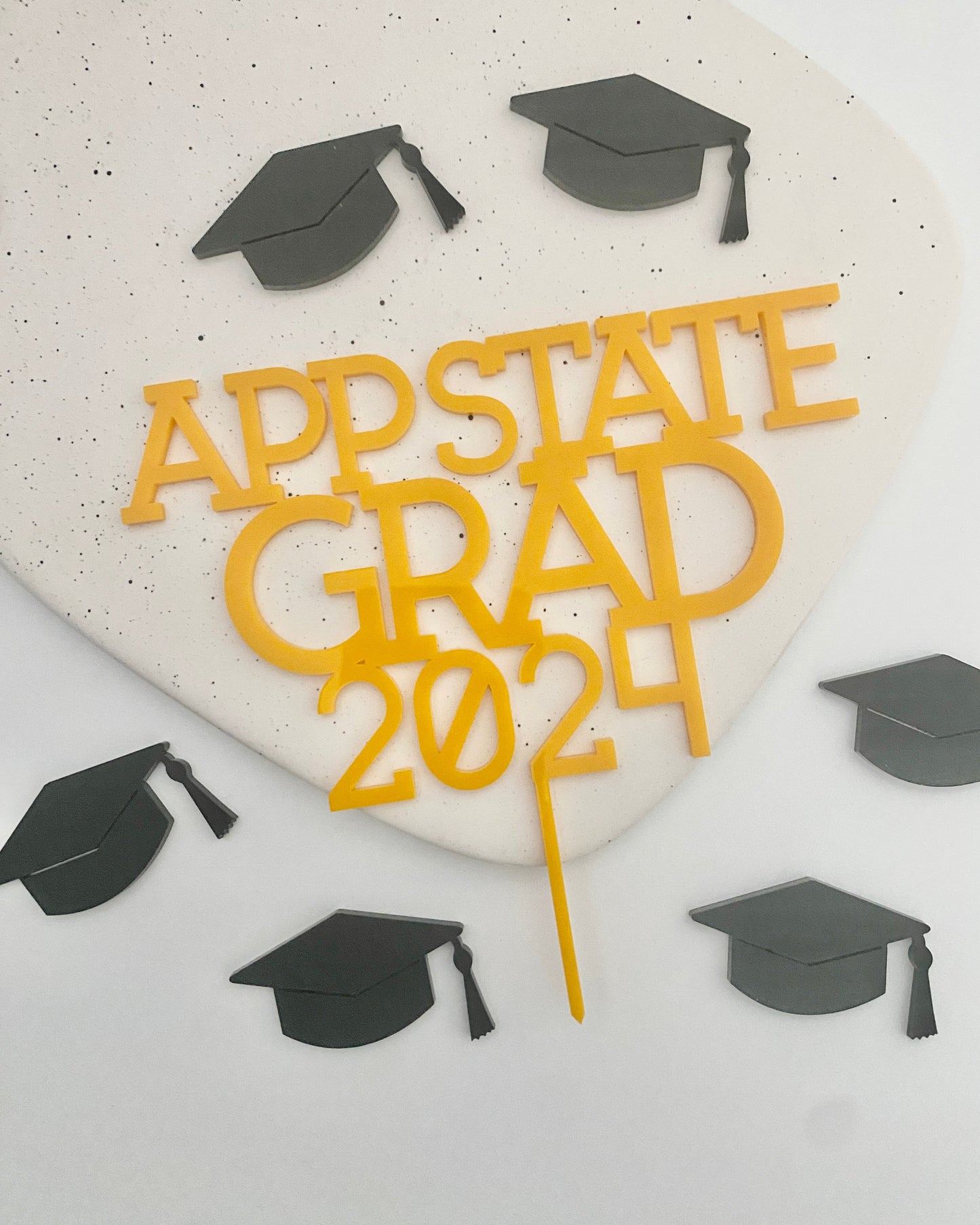 App State Grad Cake Topper