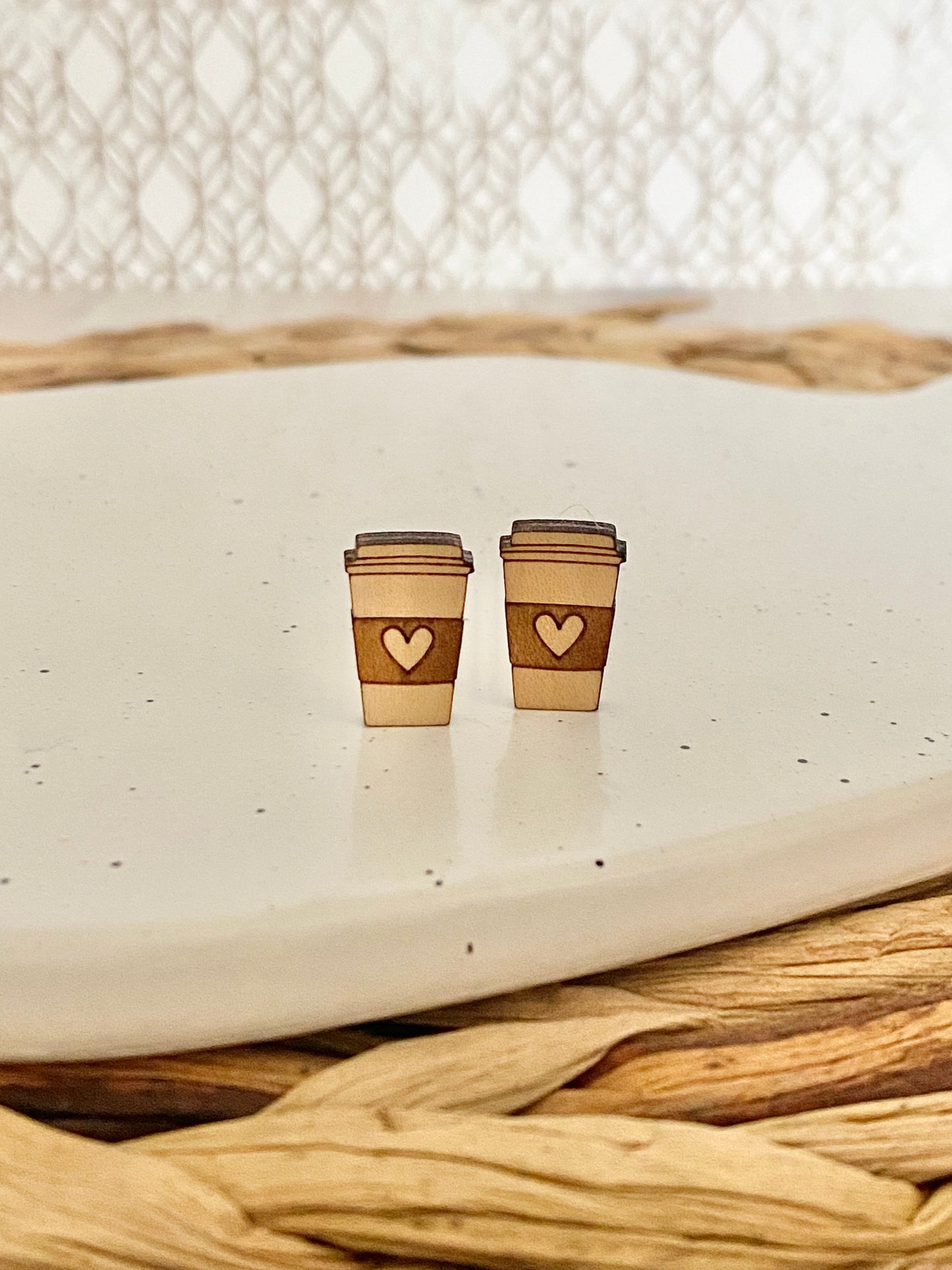 Coffee Cup studs