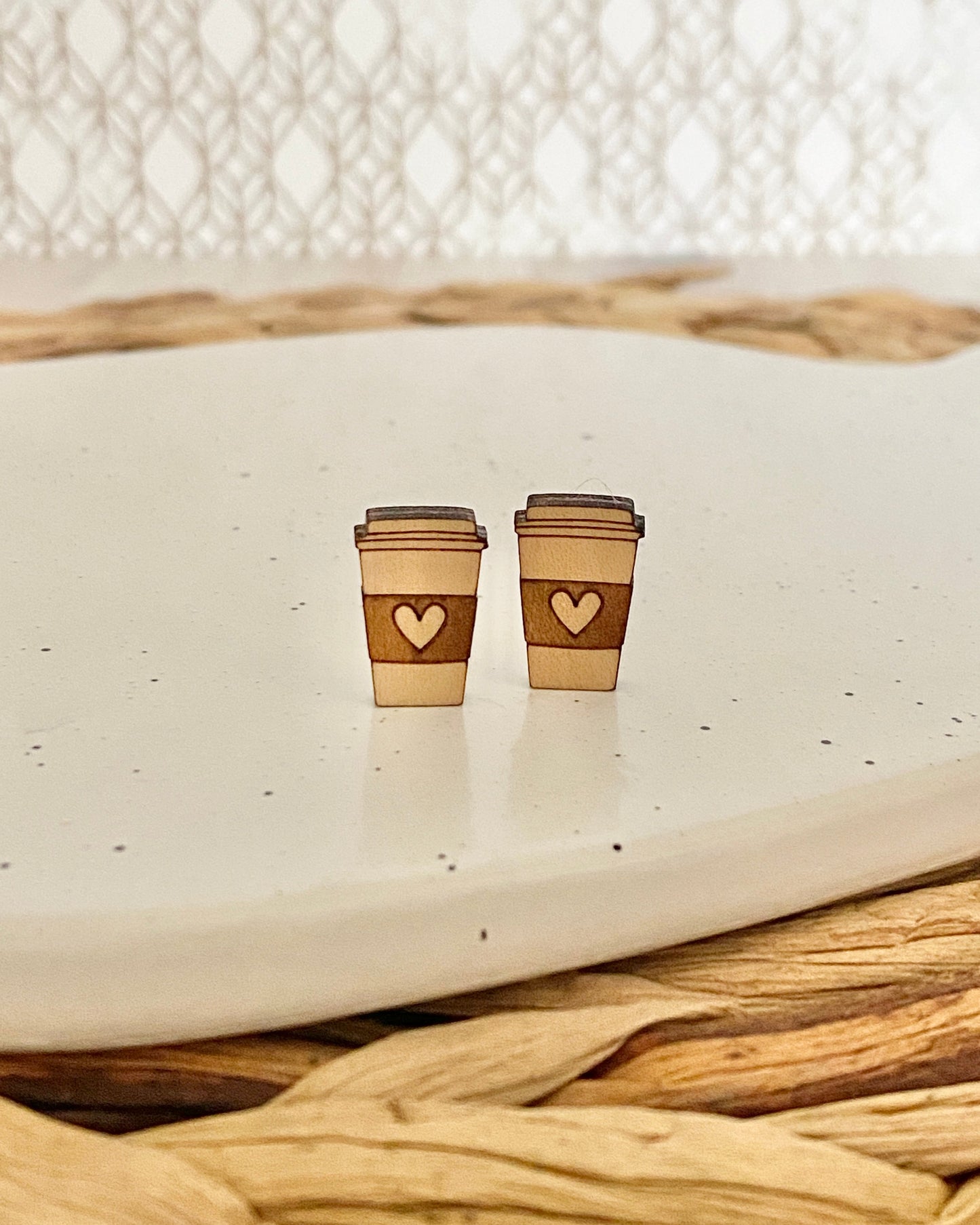 Coffee Cup studs