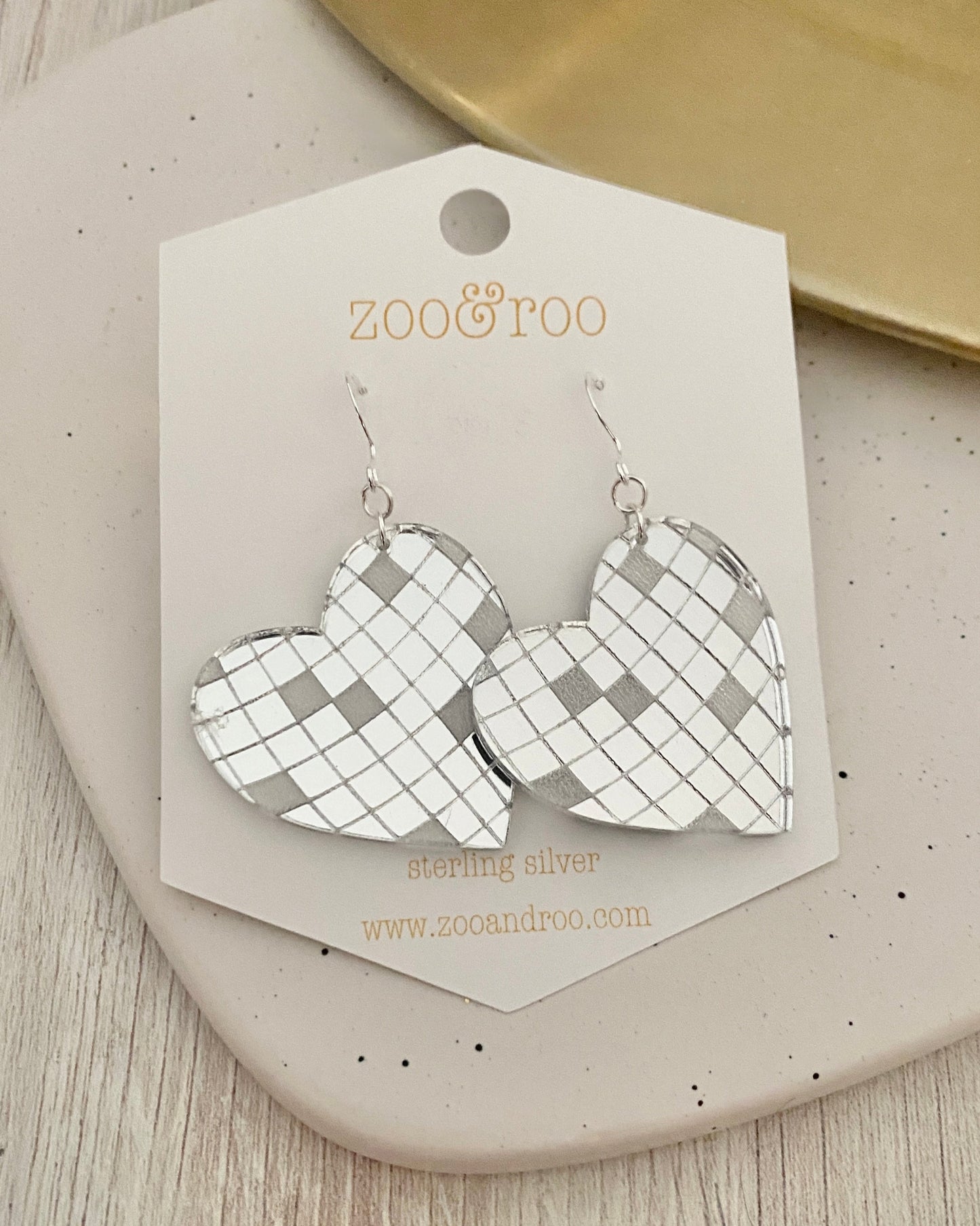 Disco Heart earrings
