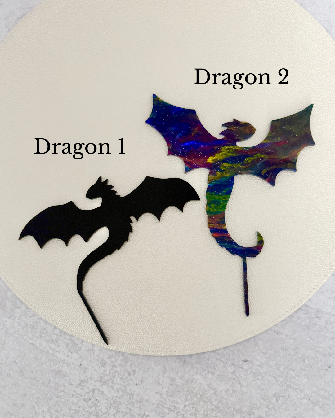 Dragon cake toppers