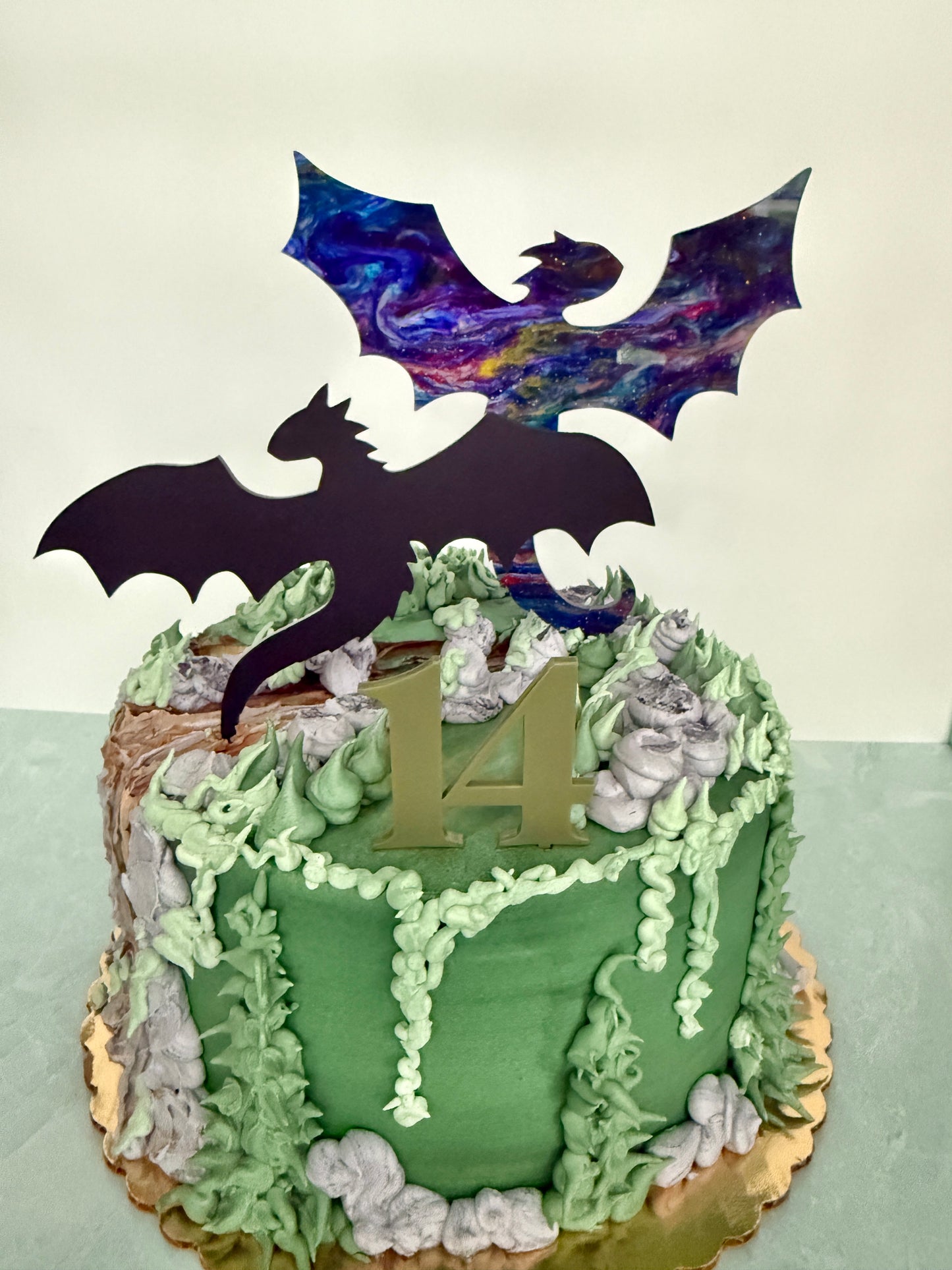 Dragon cake toppers