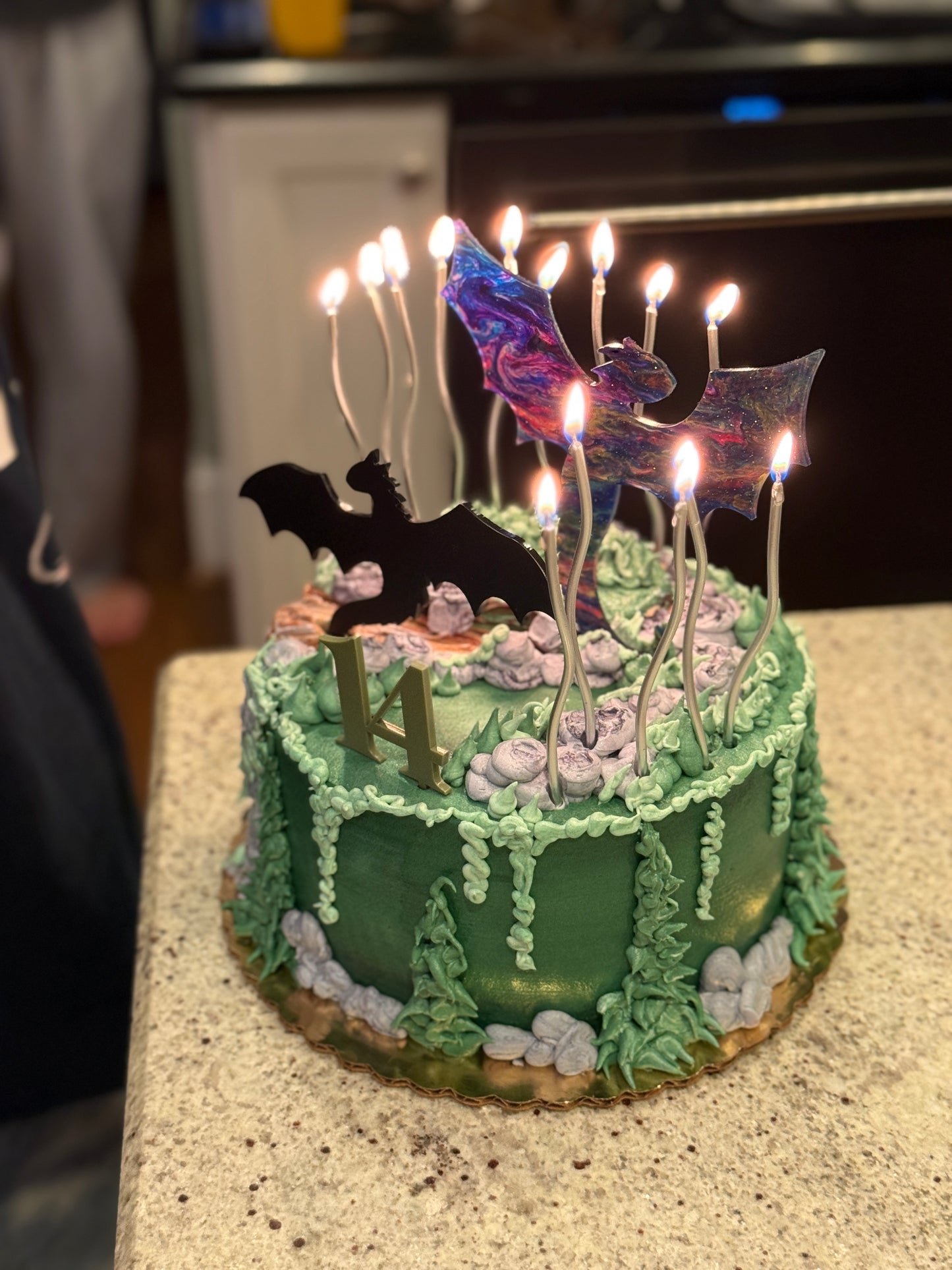 Dragon cake toppers