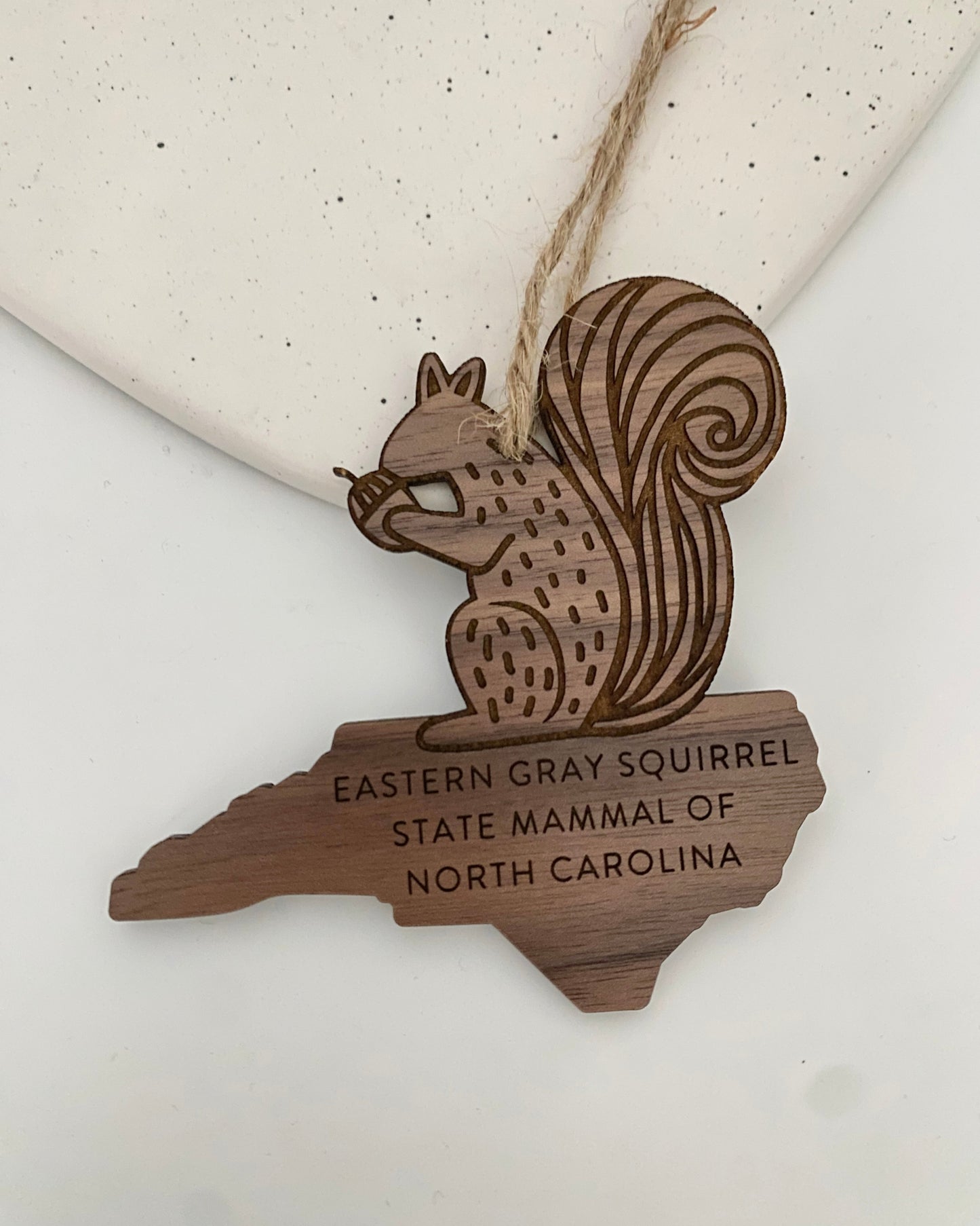 Squirrel NC state mammal ornament