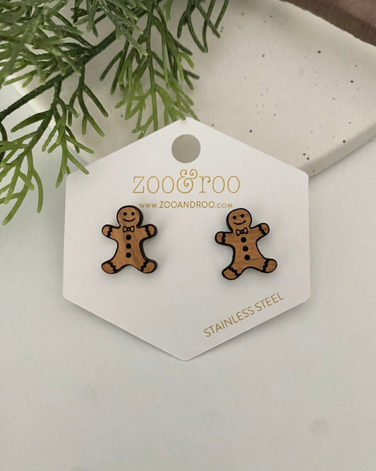 Gingerbread man studs