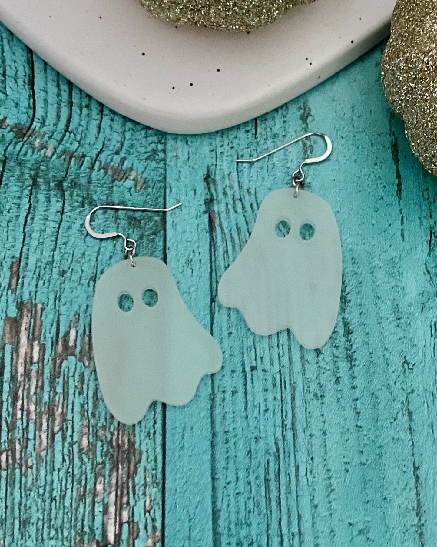 Glow in the dark ghost earrings
