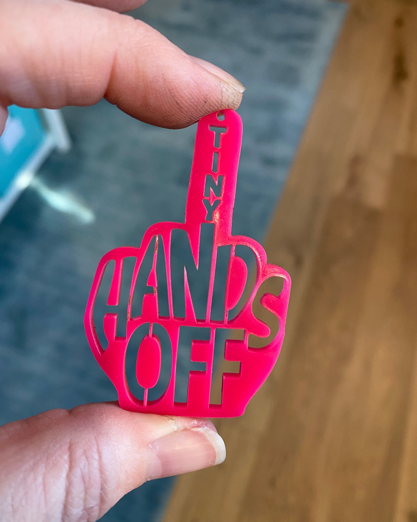 Hands Off Middle Finger Earrings