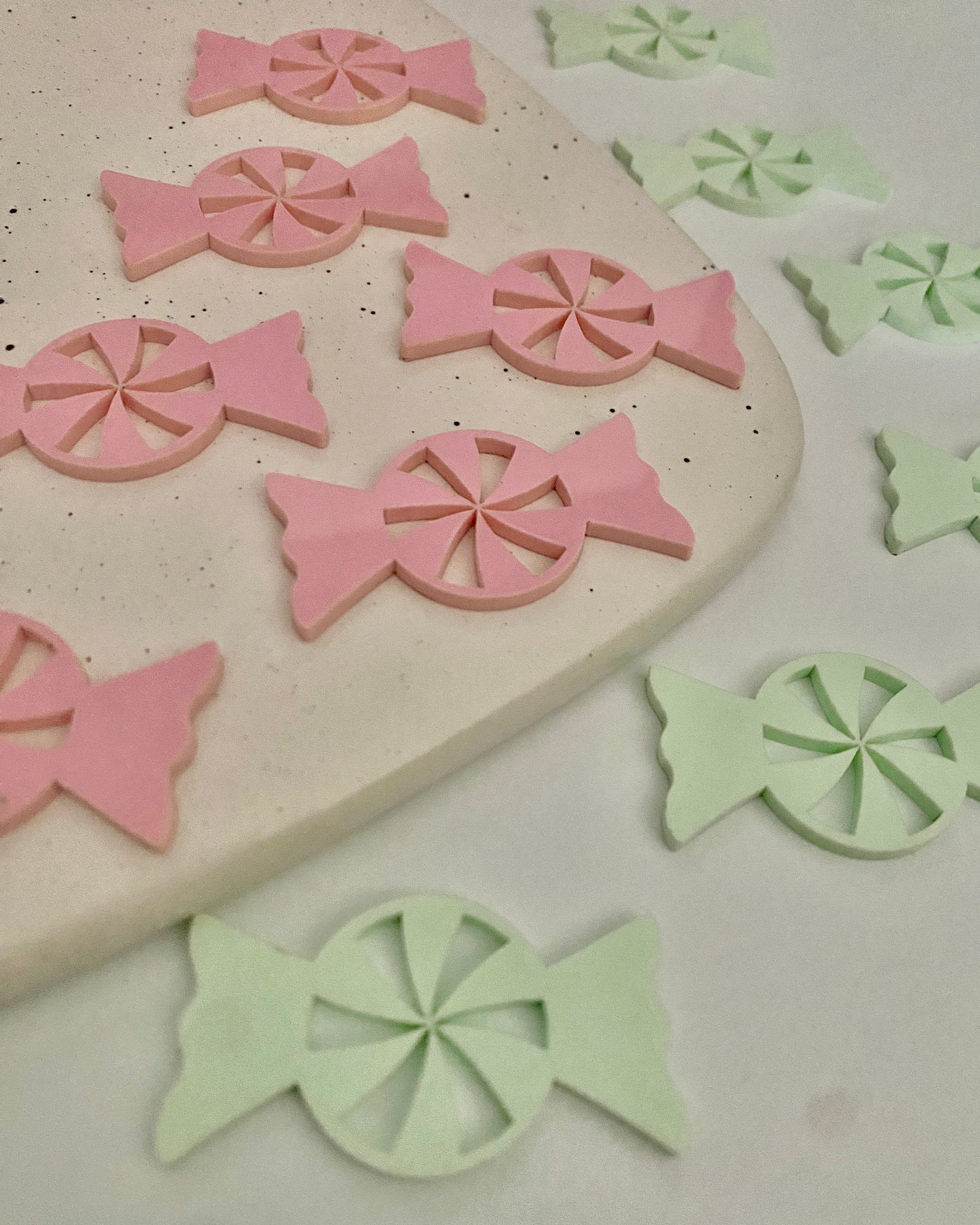 Peppermint Candy Cupcake Charms