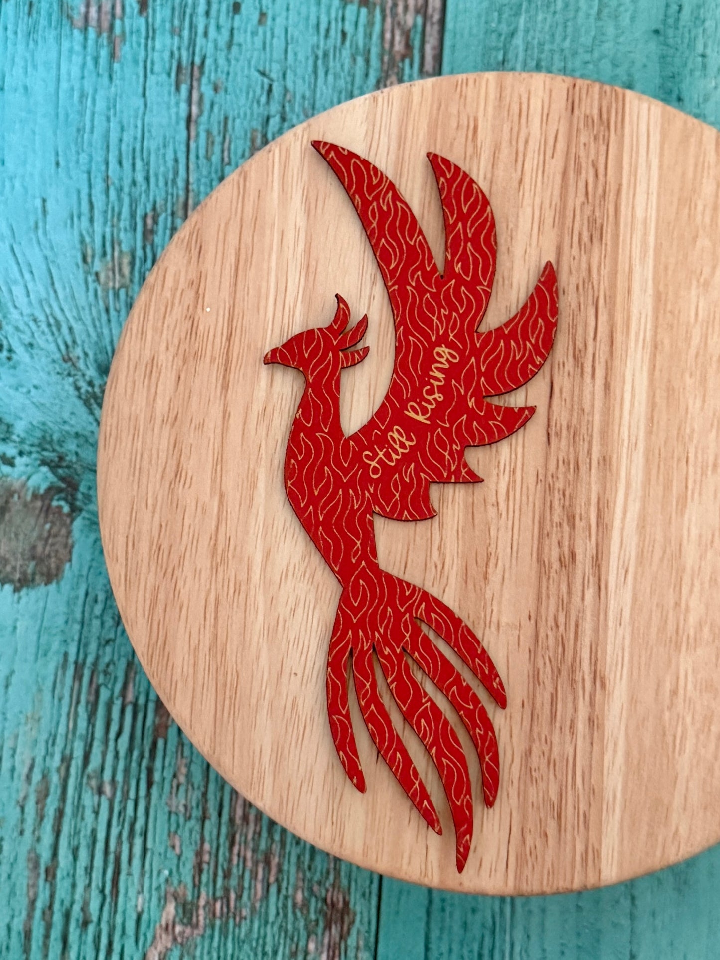 Phoenix bookmark - still rising