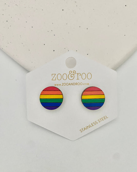 Pride Circle Studs