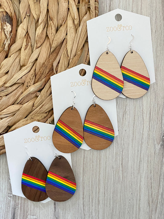 Rainbow Teardrop earrings