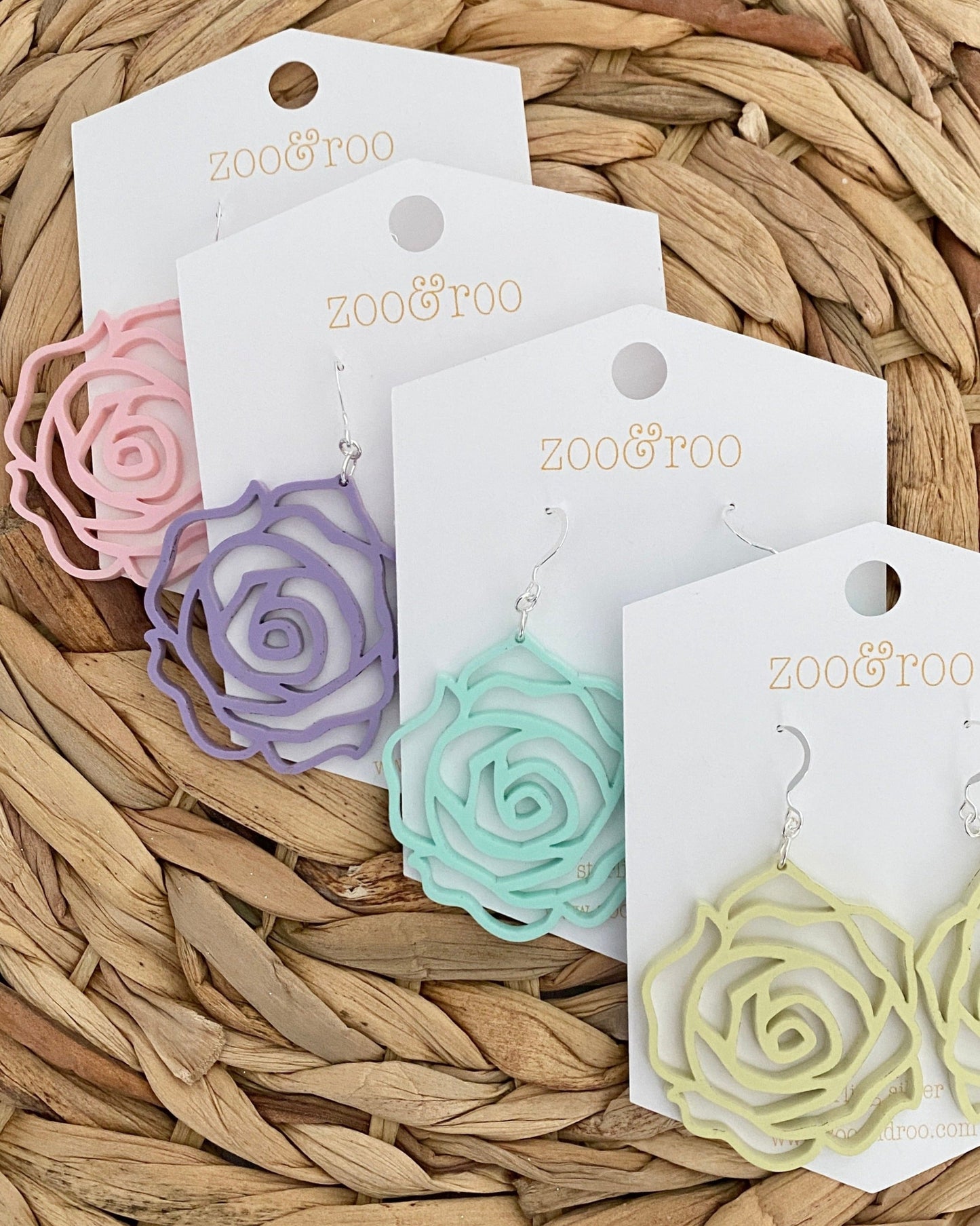 Rose earrings