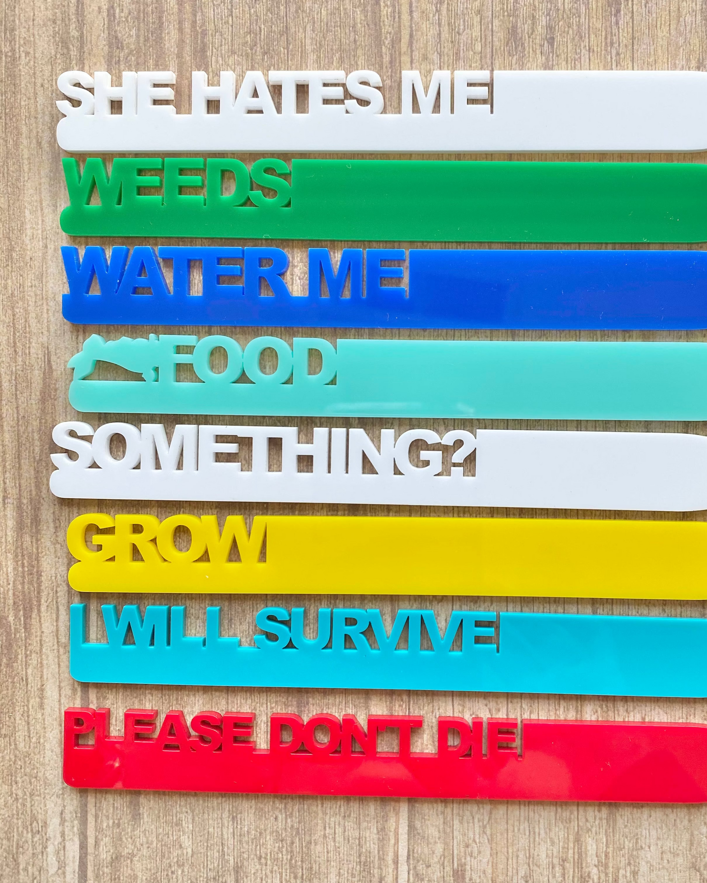 Sarcastic & Funny Plant Markers