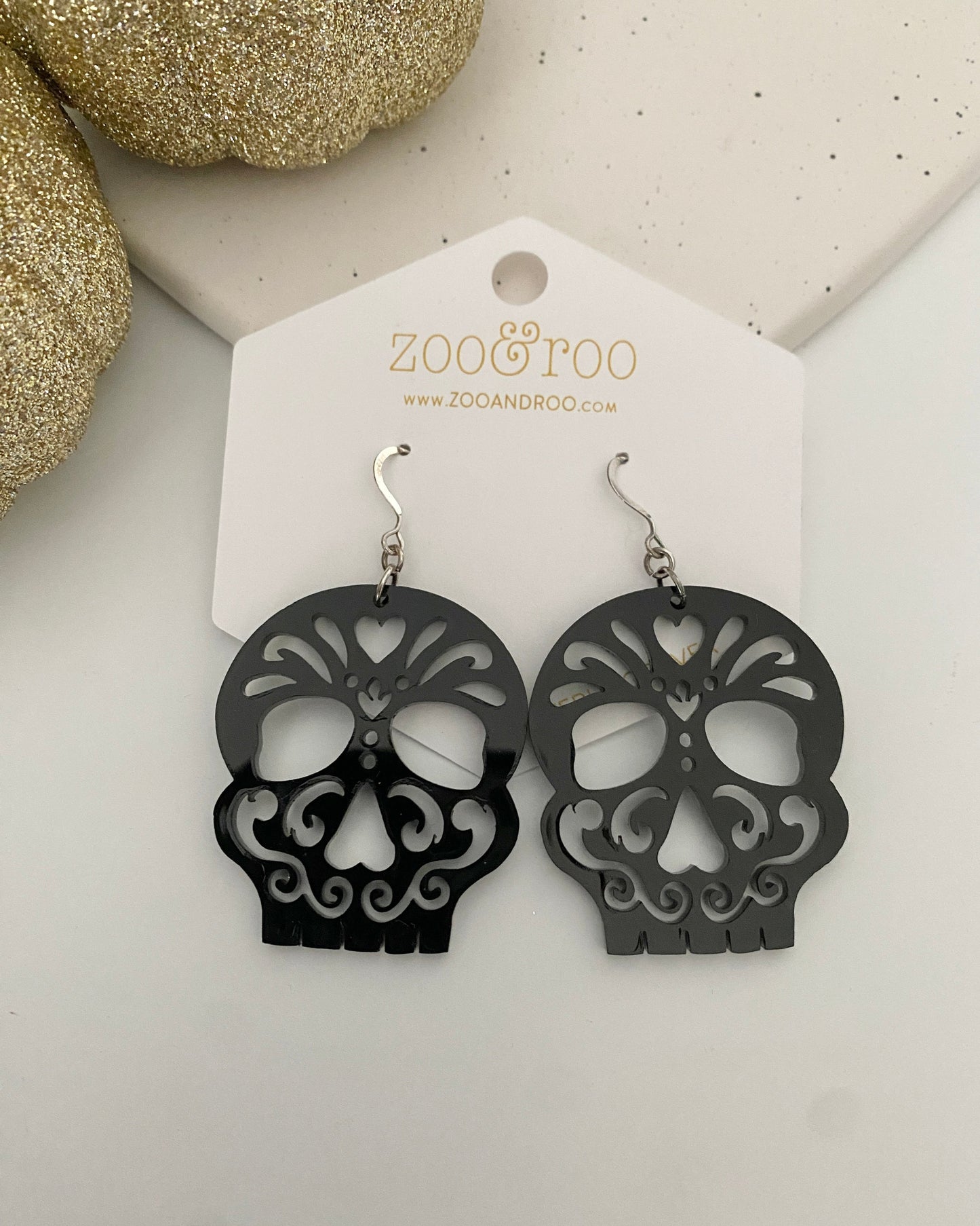 Sugar skull earrings