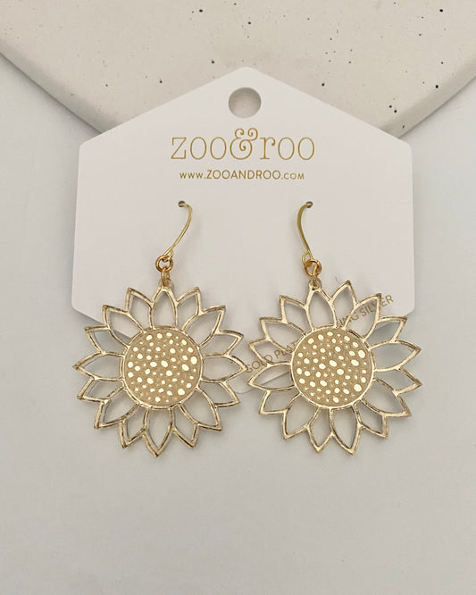Sunflower earrings